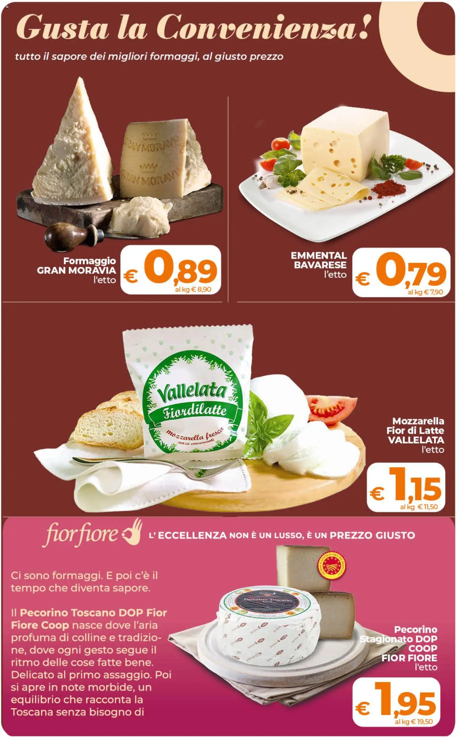 Volantino Ipercoop del 07.05.2026 | Pagina: 22 | Prodotti: Mozzarella, Latte, Formaggio, Emmental
