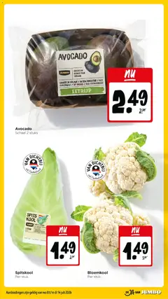 Bloemkool, Bloemkool - Voorbeeld van een folder van Jumbo, geldig van 08-07-2026 | Pagina: 5 | Producten: Bloemkool, Kool, Schaal, Salade