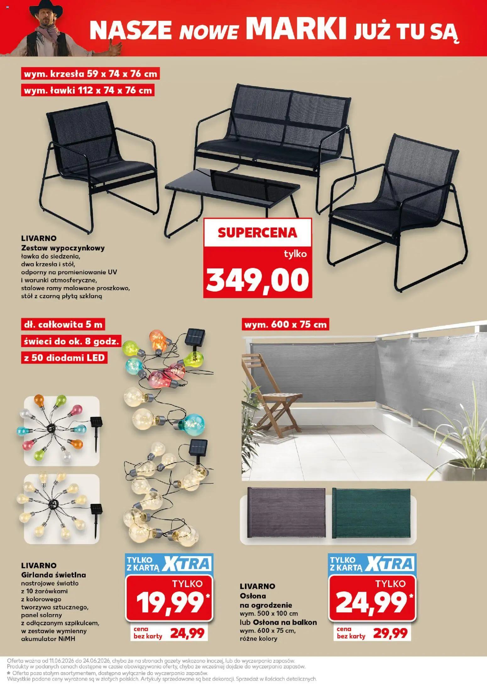 Kaufland Polsko leták - Nowe marki od 11.06.2026 | Strana: 5 | Produkty: Girlanda, Karty, LED