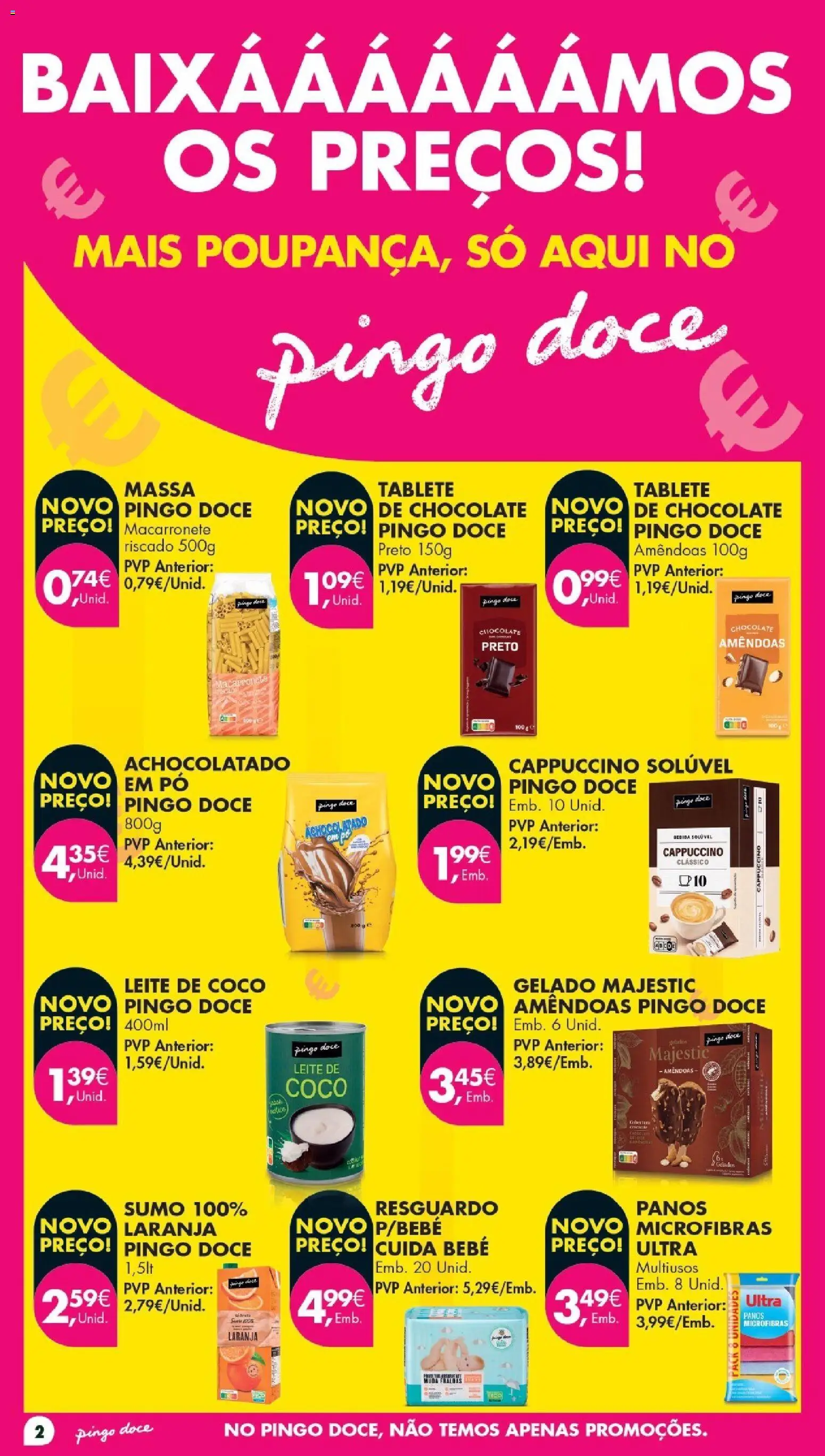 Pingo Doce Poupe Esta Semana Madeira │ válido de 11/08/2026 | Página: 2 | Produtos: Pó, Leite, Sumo, Coco