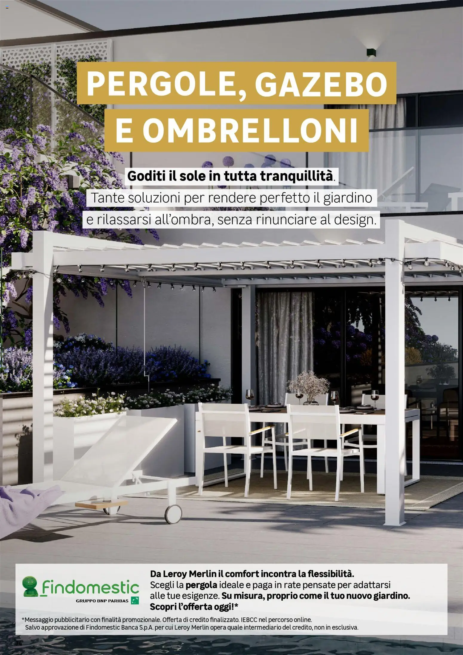 Volantino Leroy Merlin del 01/04/2026 | Pagina: 74 | Prodotti: Gazebo, Pergola