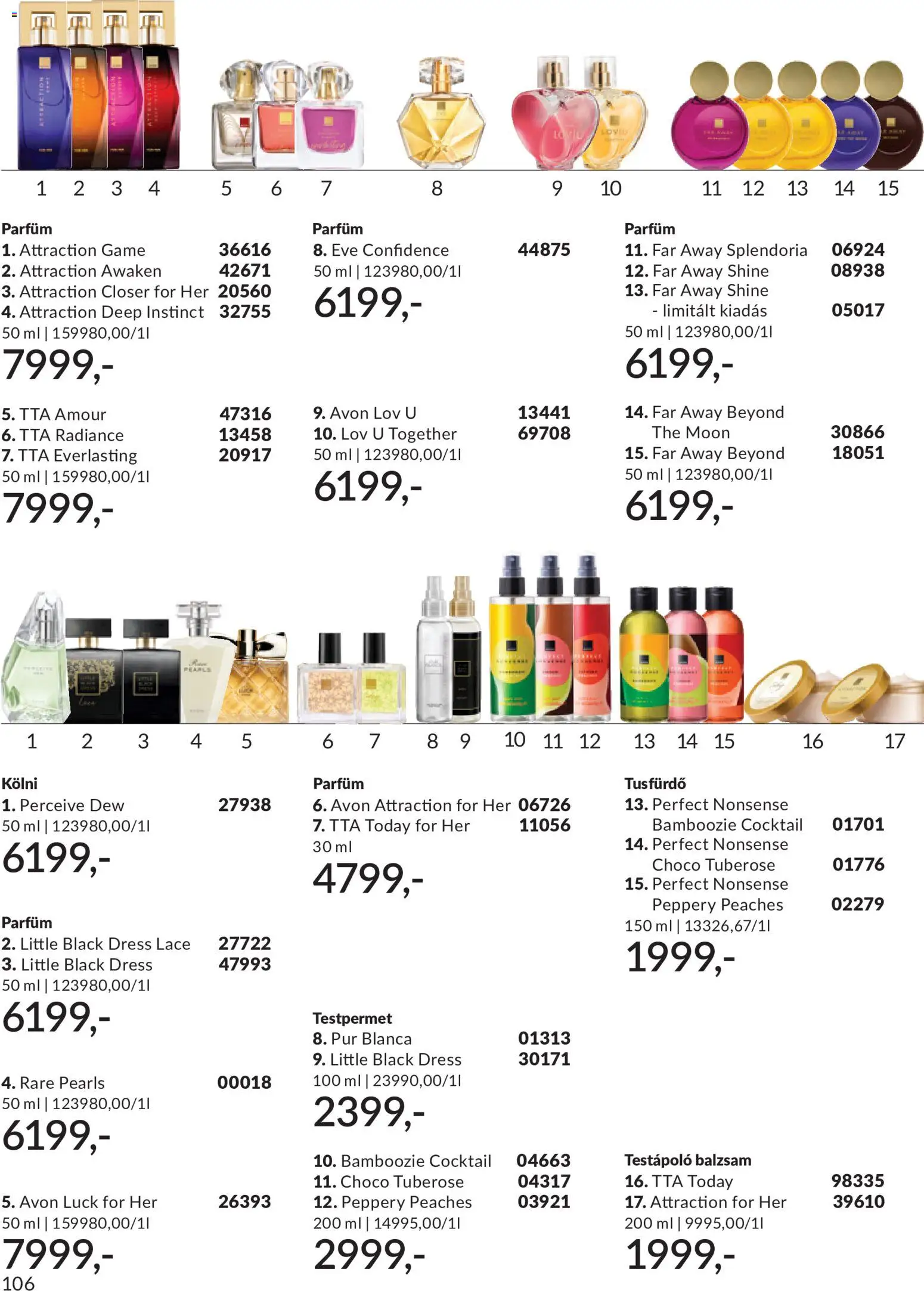 Avon akciós ujság - amely érvényes a következő dátumtól: 01.06.2026 | Oldal: 134 | Termékek: Testpermet, Kölni, Testápoló, Tusfürdő