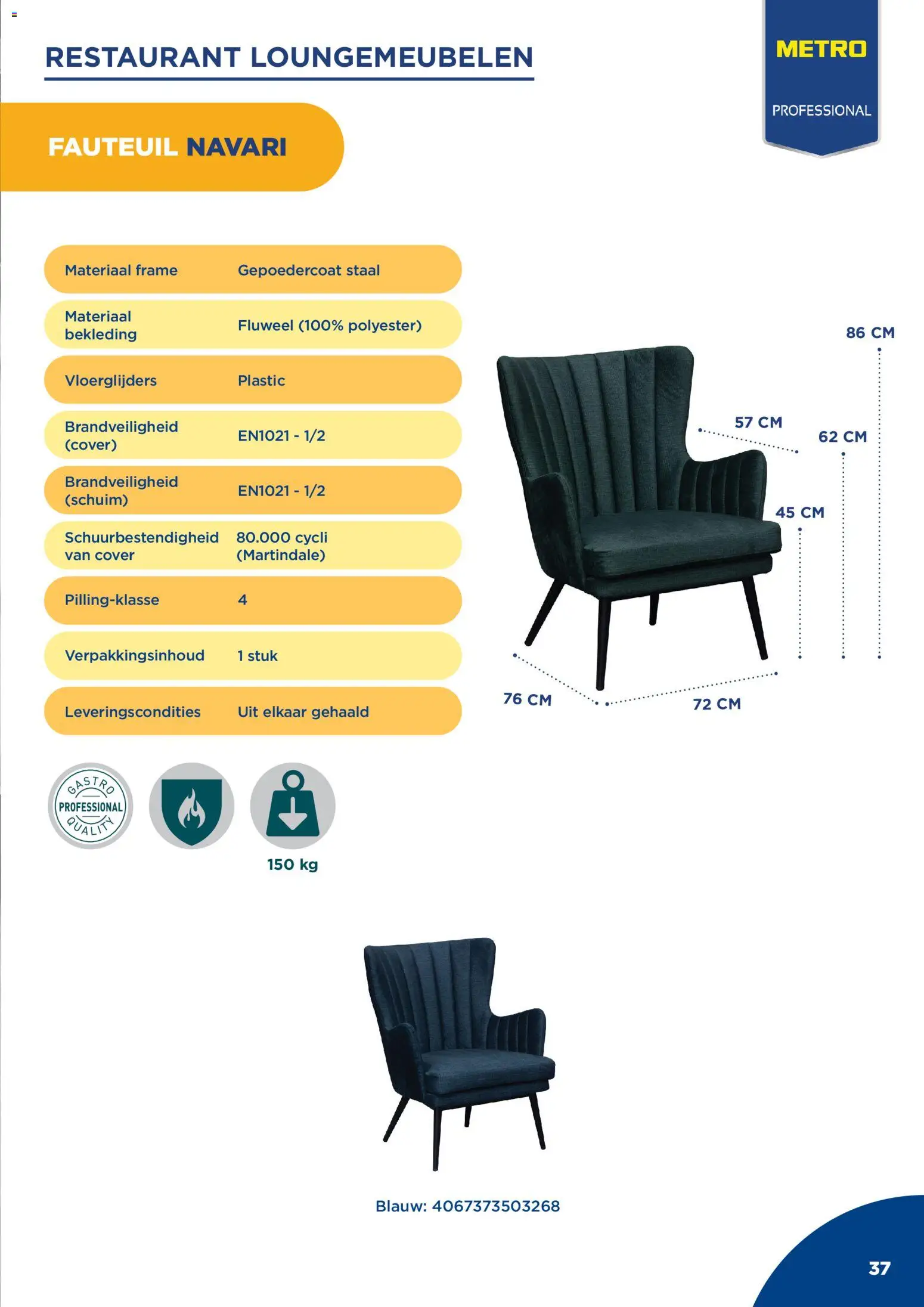 {H1} | Pagina: 37 | Producten: Schuim, Fauteuil