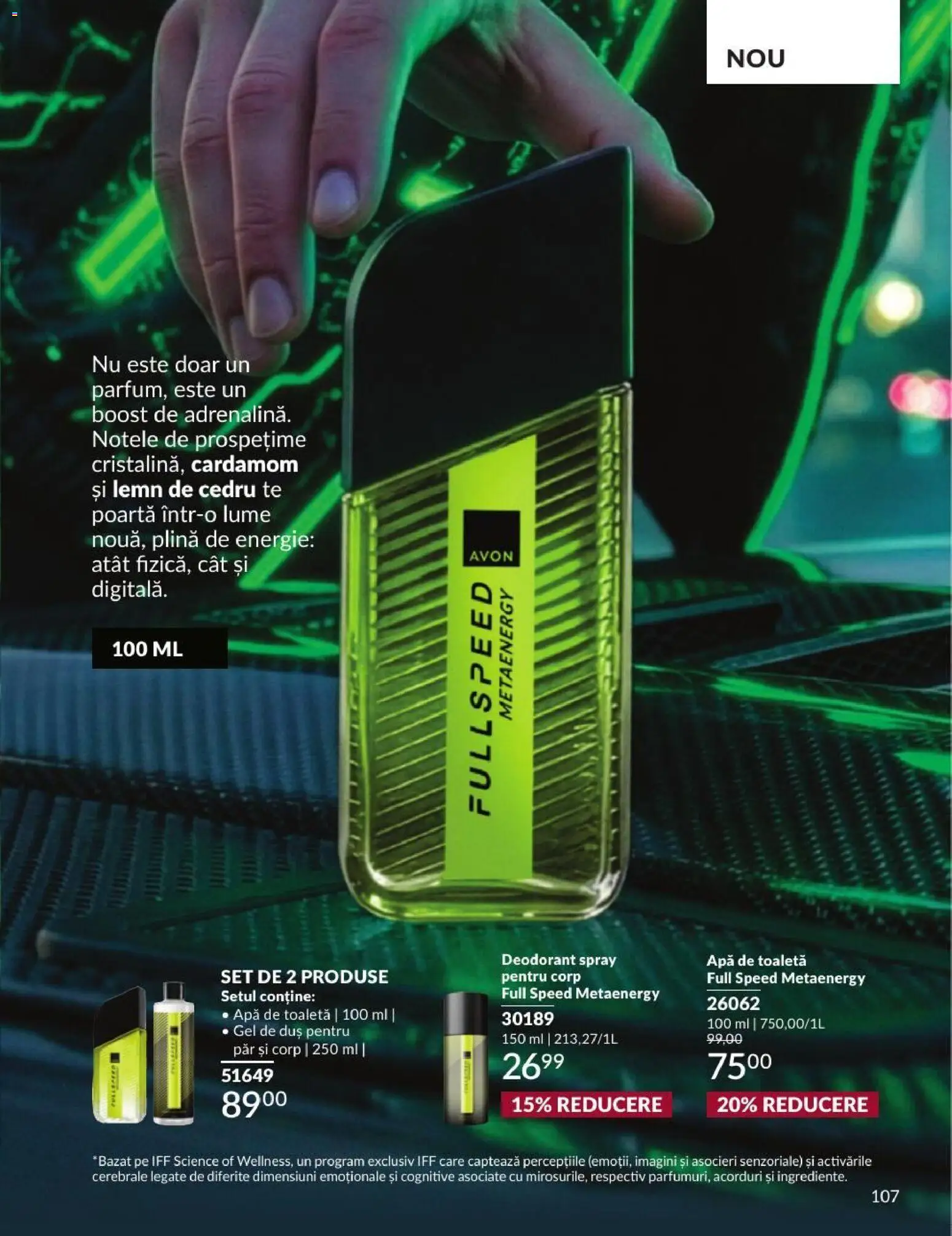 Noul catalog Avon – valabil de la 01.09.2026 | Pagină: 107 | Produse: Toaletă, Apă de toaletă, Deodorant, Apă