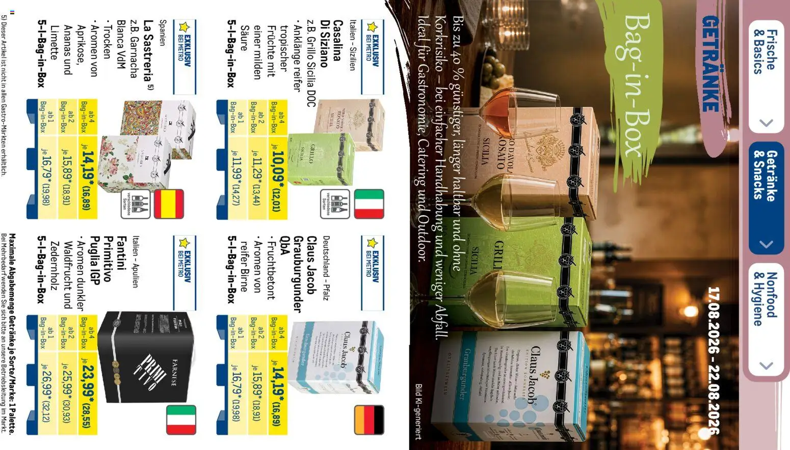 Metro NonFood-Angebote – gültig ab 17.08.2026 | Seite: 29 | Produkte: Grill, Ananas, Limette, Birne