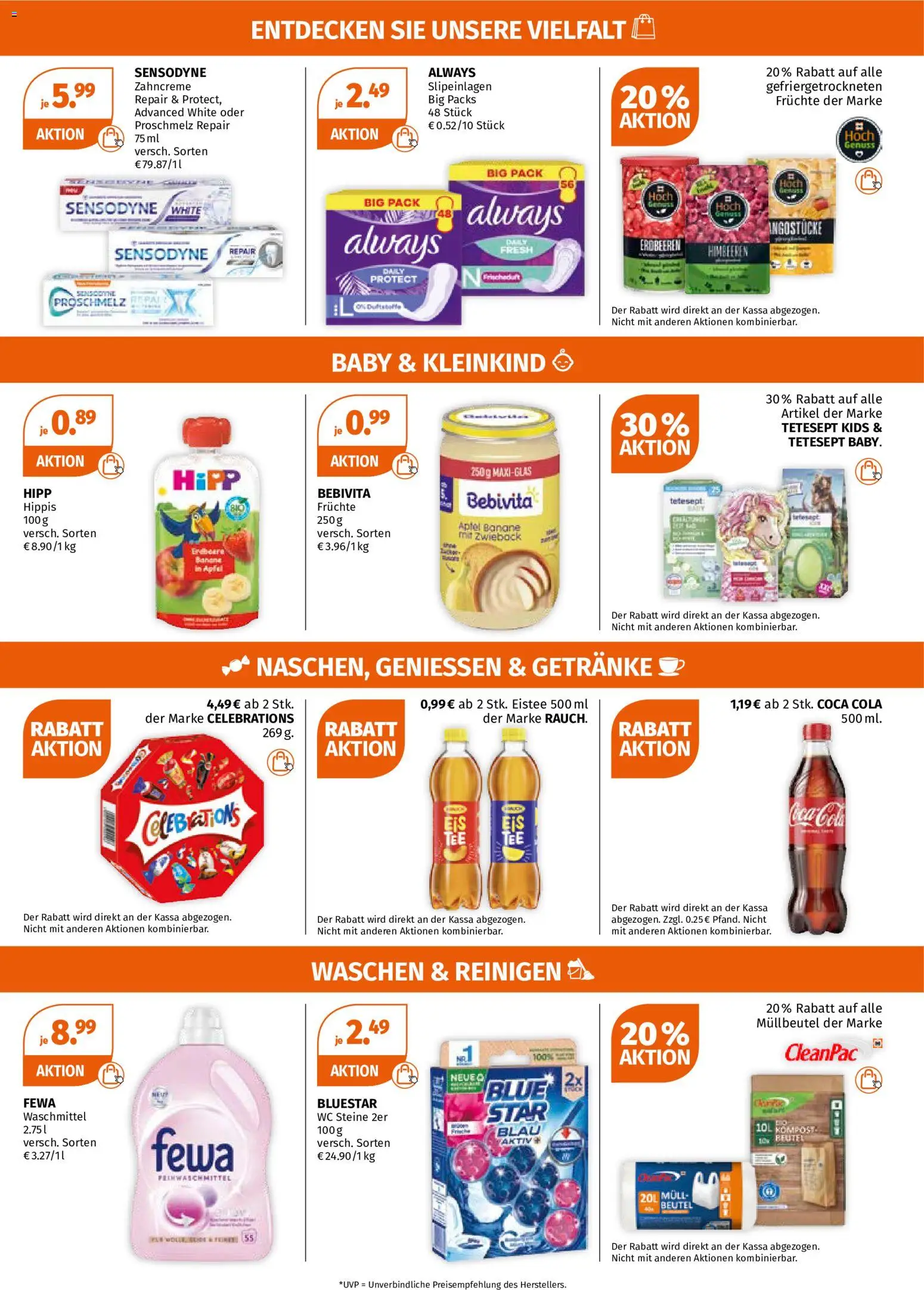 Müller Flugblatt gültig ab 08.06.2026 | Seite: 3 | Produkte: Erdbeeren, Äpfel, Waschmittel