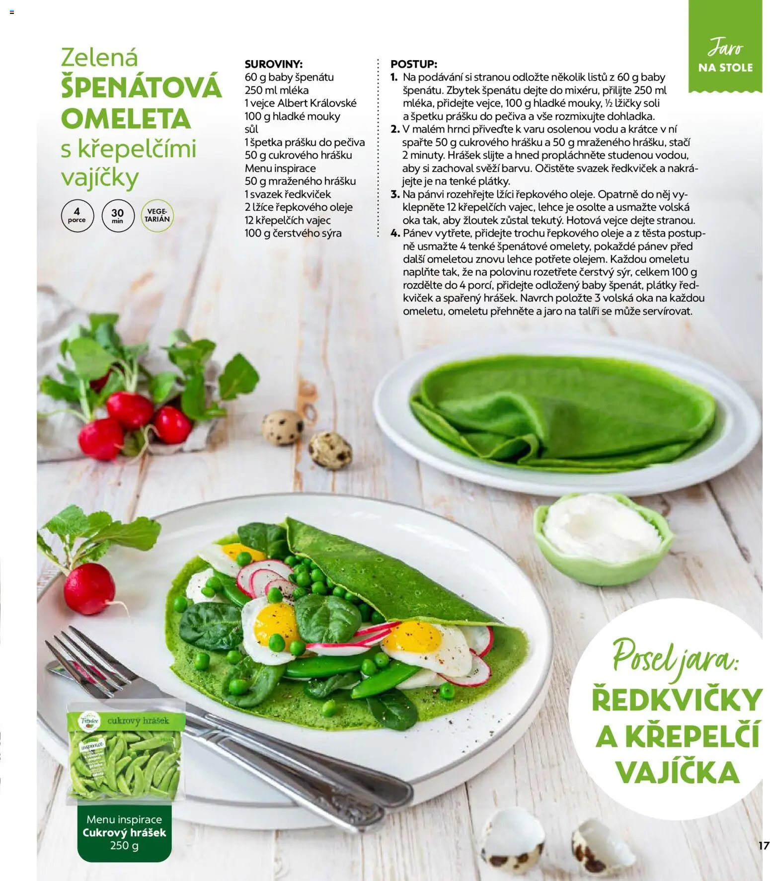 Albert magazín od 01.03.2026 | Strana: 17 | Produkty: Vejce, Lžíce, Hrášek, Ředkvičky