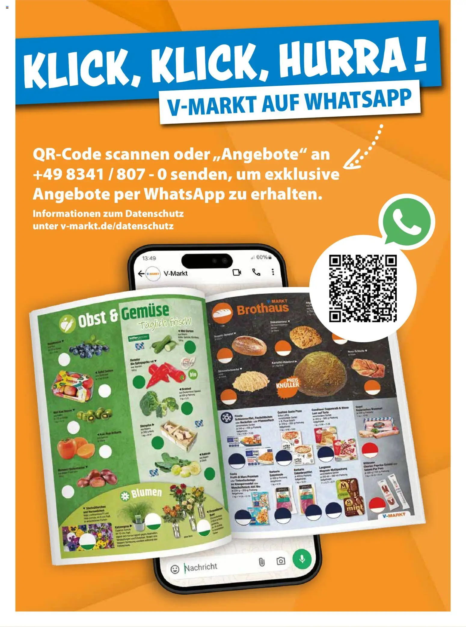 V-Markt Angebote – gültig ab 22.10.2026 | Seite: 30 | Produkte: Blumen, Gemüse, Obst, Nachricht