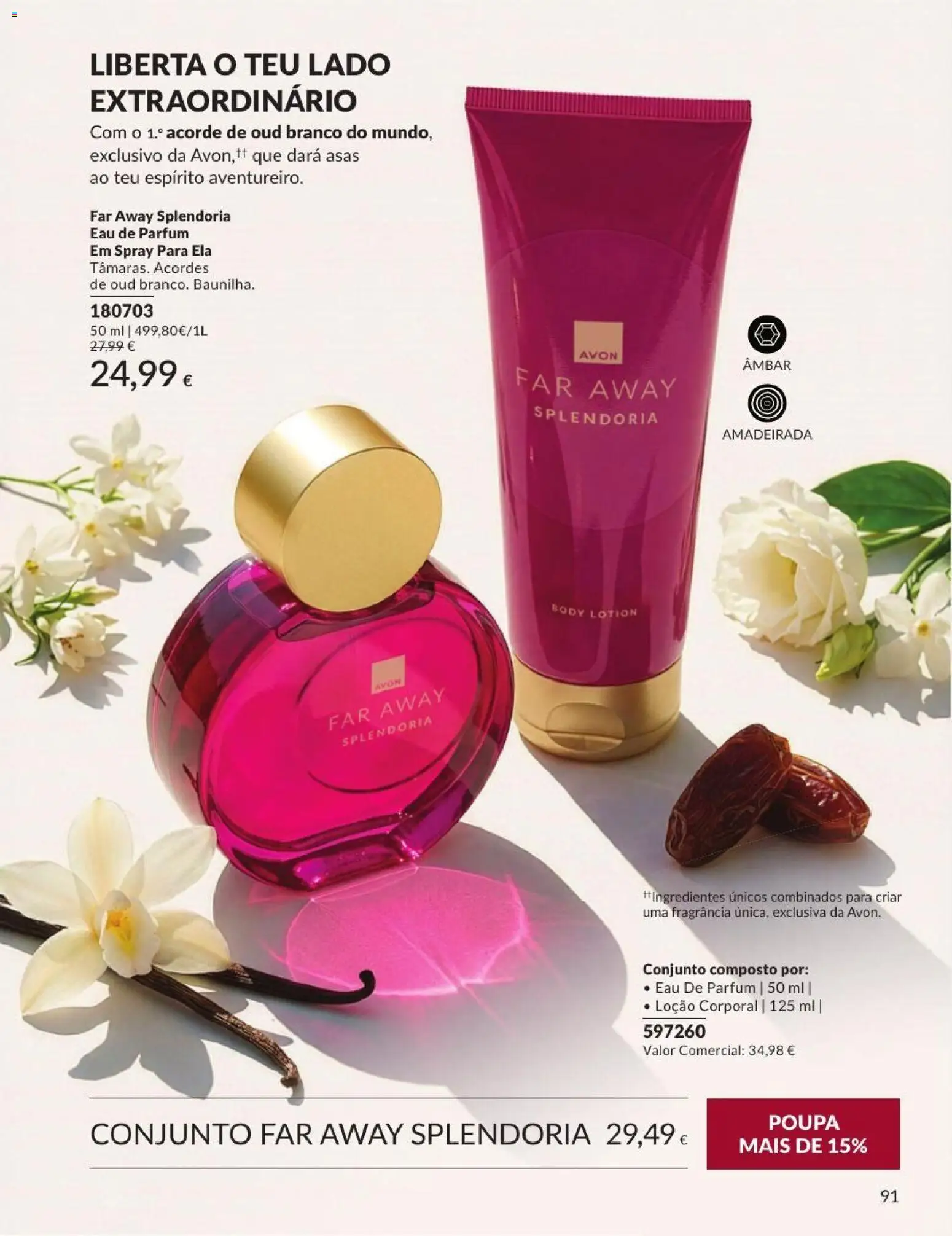 Catálogo Avon Campanha 9 │ válido de 01/09/2026 | Página: 91 | Produtos: Fragrância, Loção corporal, Ingredientes