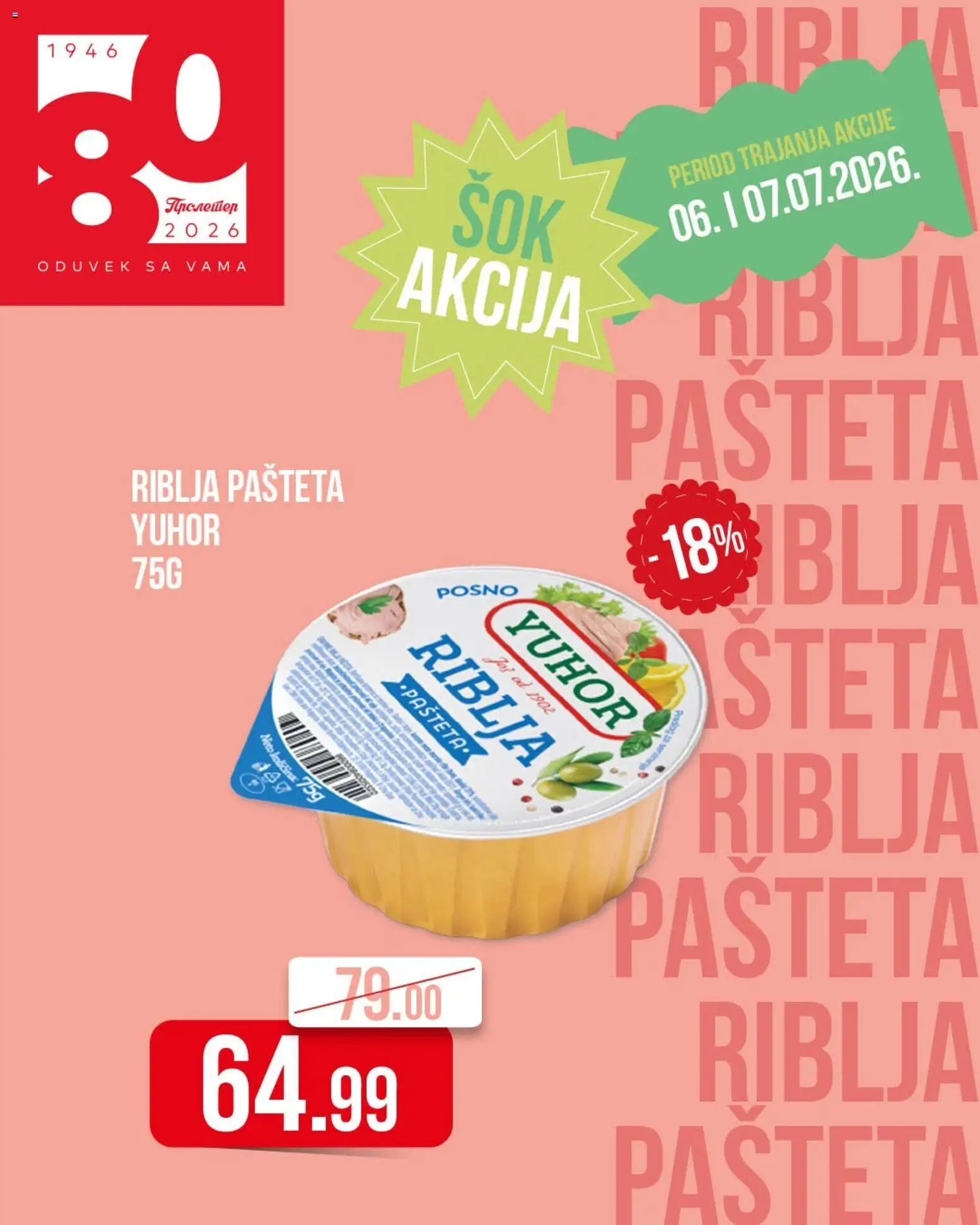 Metalac Proleter katalog - važi od 06.07.2026 | Strana: 1 | Proizvode: Pašteta