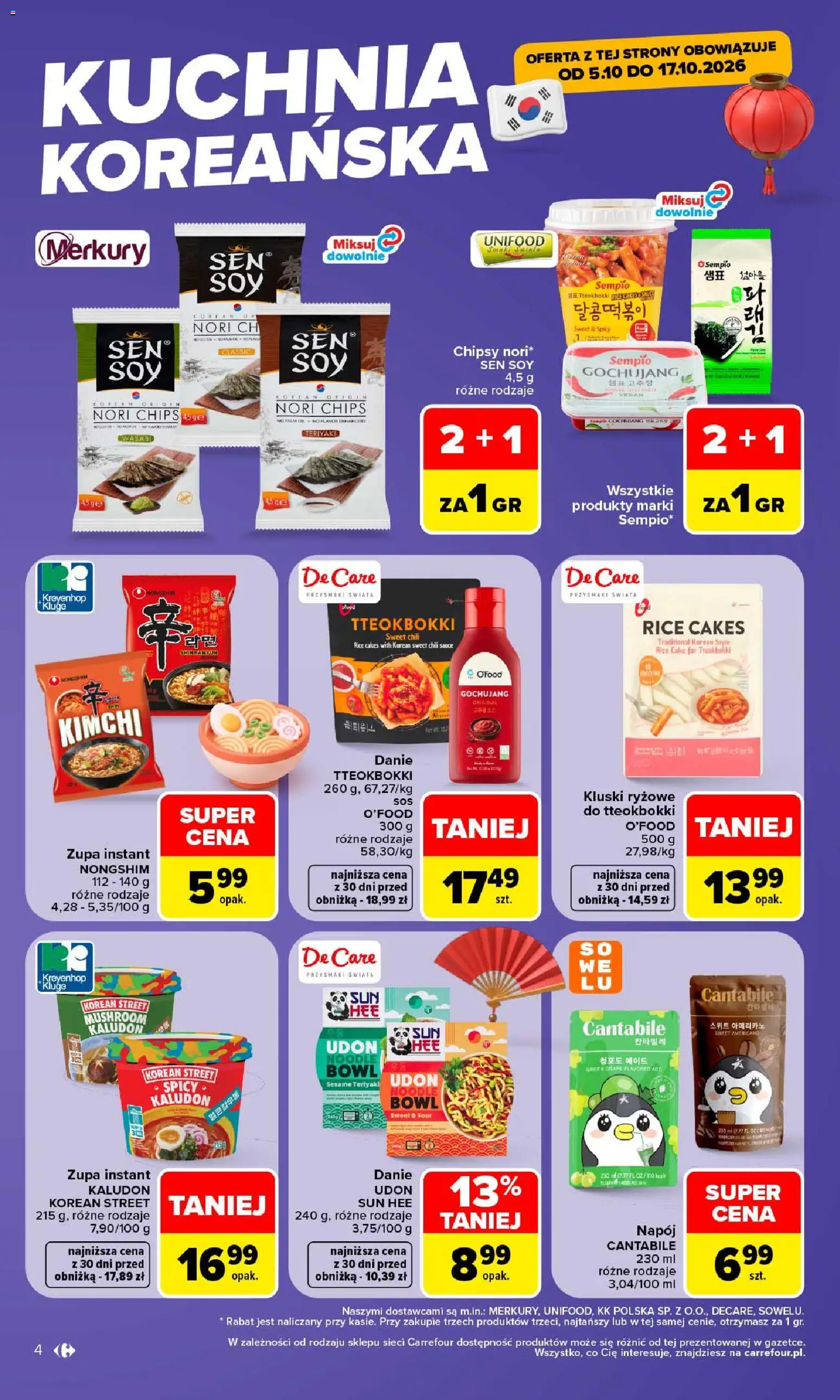 Carrefour gazetka - Kuchnia koreańska od 05.10.2026 | Strona: 4