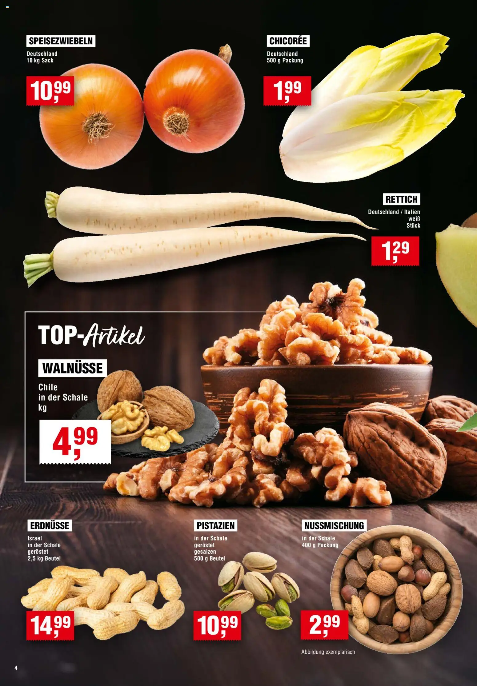 Handelshof Prospekt – gültig ab 29.10.2026 | Seite: 4 | Produkte: Erdnüsse, Walnüsse, Pistazien