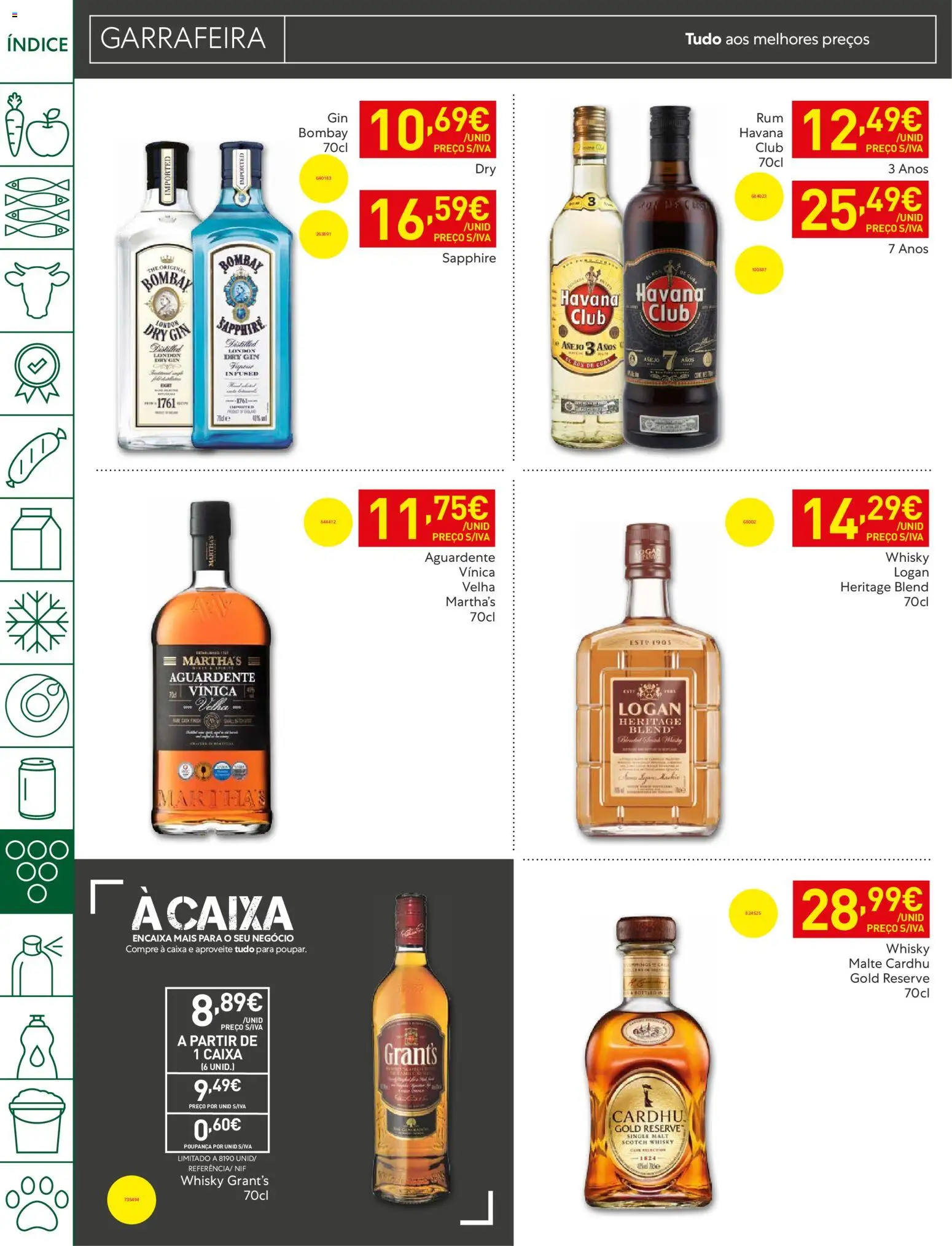 Recheio Folheto Madeira │ válido de 19.05.2026 | Página: 42 | Produtos: Whisky, Caixa, Gin