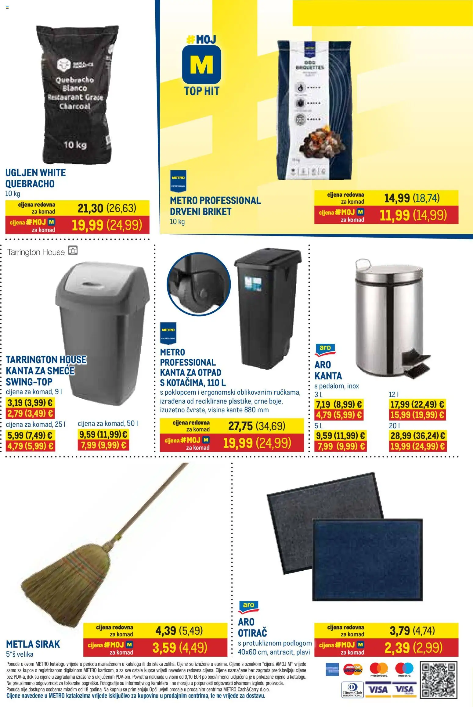 Metro katalog | vrijedi od 03.08.2026 | Stranica: 11 | Proizvodi: Otirač, Metla, Kanta za smeće