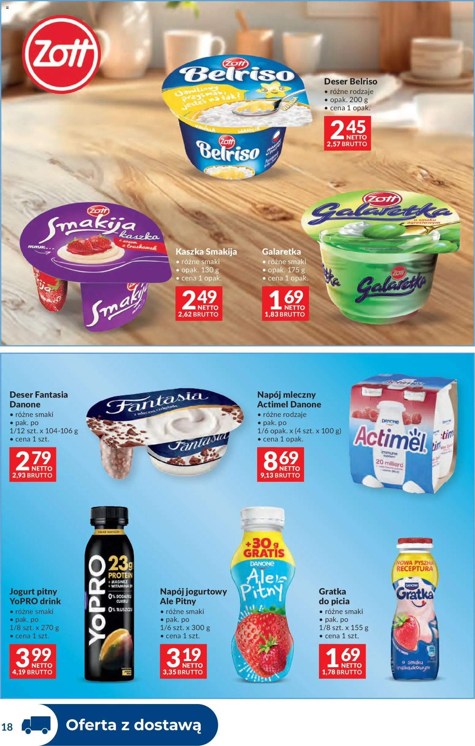 Makro gazetka - Dystrybucja do sklepów od 12.05.2026 | Strona: 18 | Produkty: Czekolady, Galaretka, Jogurt pitny, Jogurt
