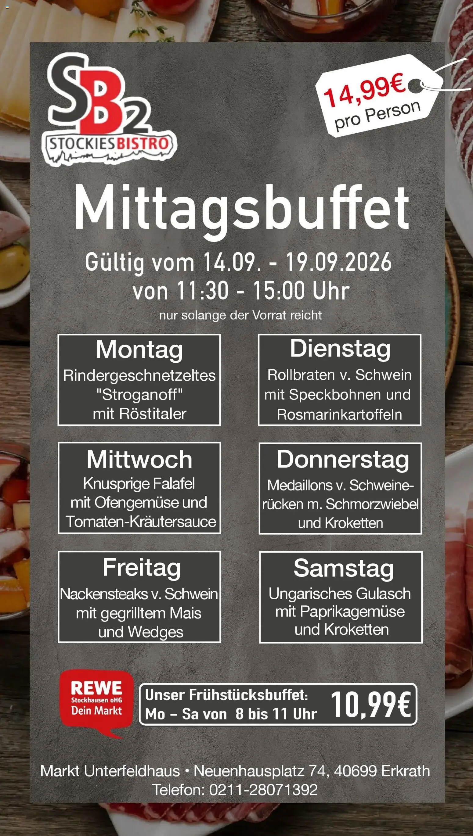REWE Prospekt ab 14.09.2026 zum Blättern » Angebote | Seite: 25 | Produkte: Nackensteaks, Mais, Gulasch, Telefon