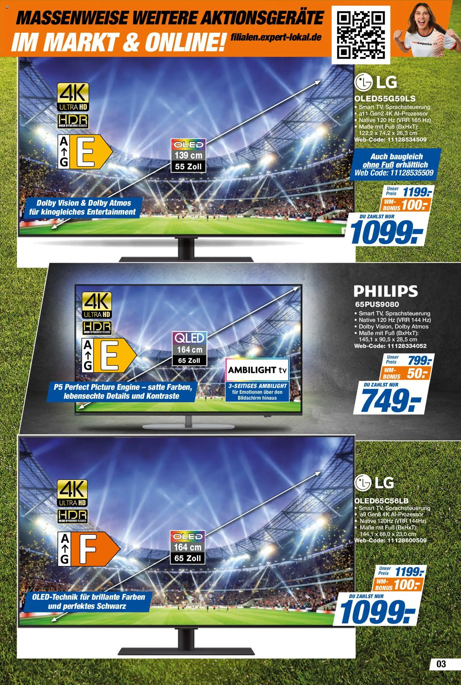 Expert Prospekt – gültig ab 29.05.2026 | Seite: 3 | Produkte: LG, Philips, Bildschirm, TV