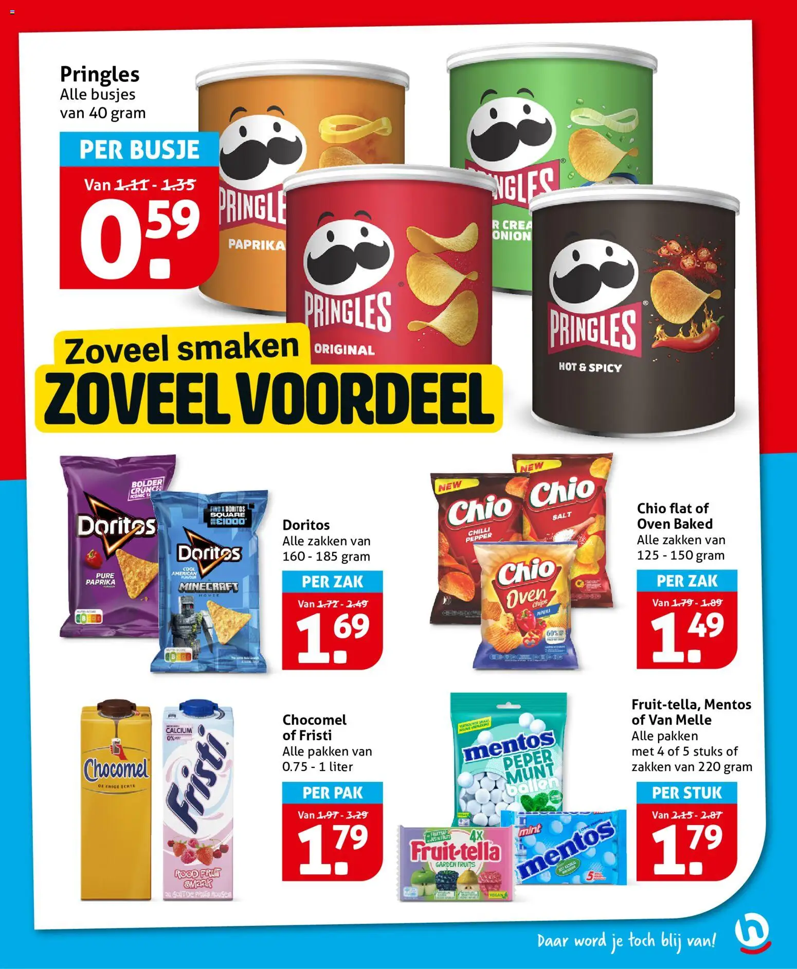 {H1} | Pagina: 19 | Producten: Chips, Kész piskótalap, Doritos, Pringles