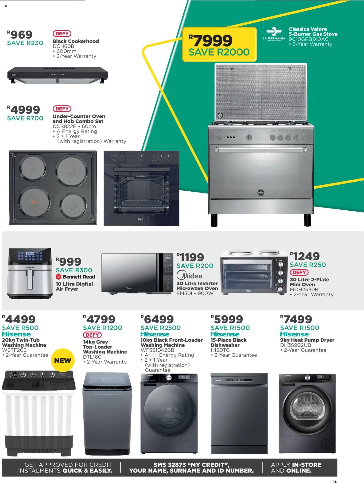 New House and Home catalogue – valid from 23/09/2026 | Page: 13 | Products: Dryer, Hob, Microwave oven, Air fryer