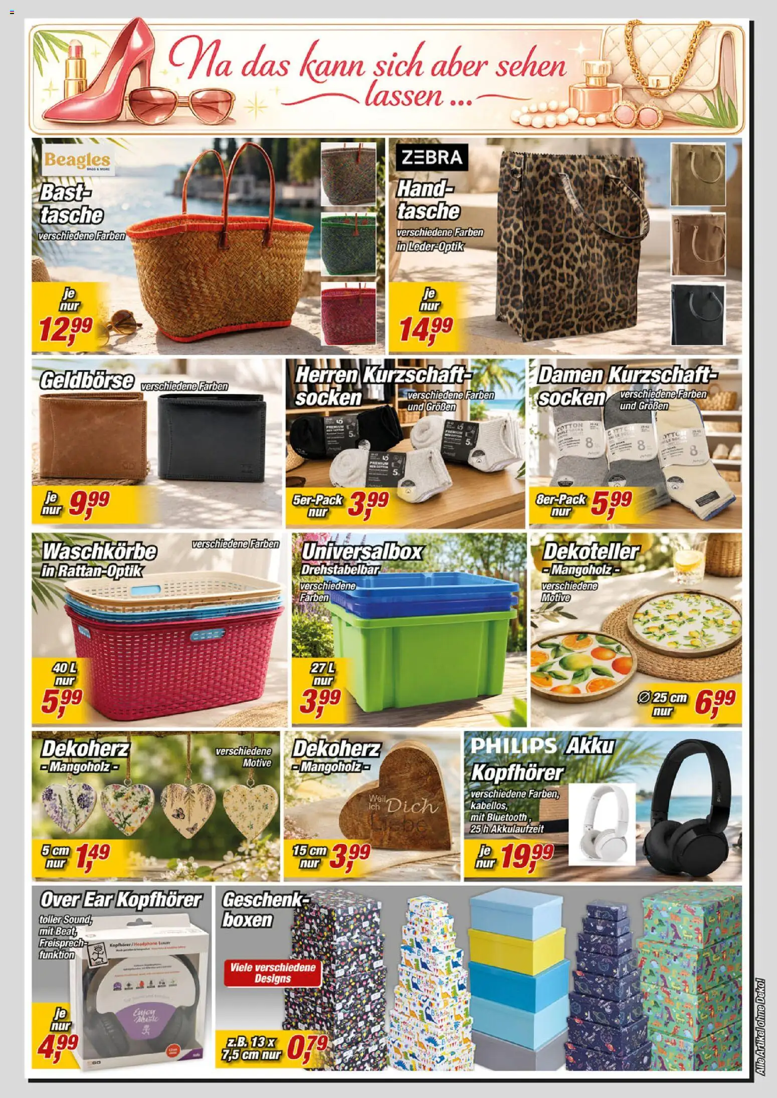 Posten Börse Prospekt – gültig ab 13.06.2026 | Seite: 7 | Produkte: Tasche, Philips, Socken, Kopfhörer