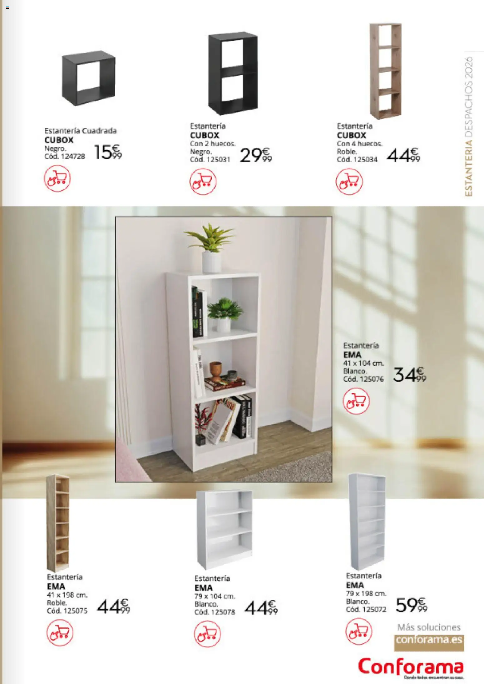 Conforama Despachos for all │ válido desde el 12/08/2026 | Página: 33 | Productos: Estantería