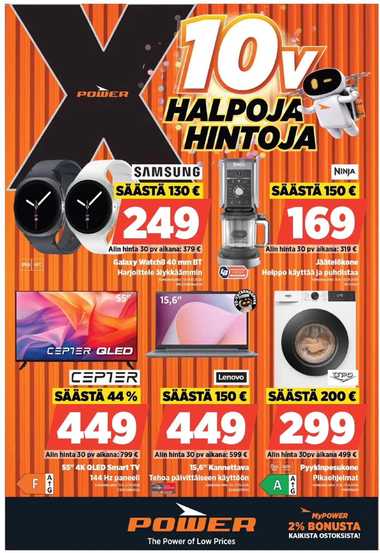 Power tarjoukset – voimassa 25/08/2026 alkaen | Sivu: 1 | Tuotteet: TV