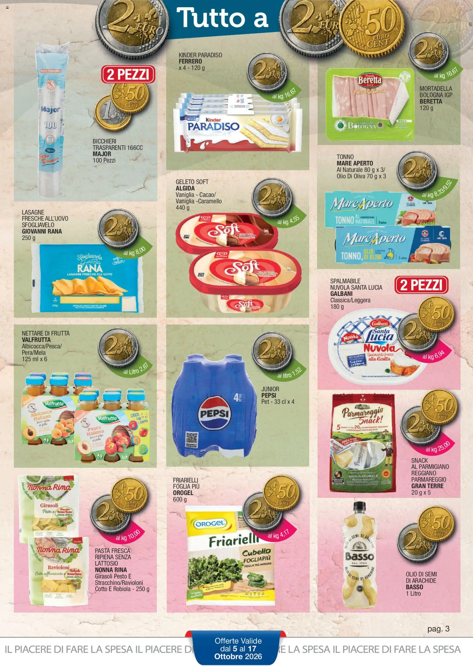 Volantino Sidis del 05/10/2026 | Pagina: 3 | Prodotti: Vaniglia, Pasta, Pesto, Lasagne