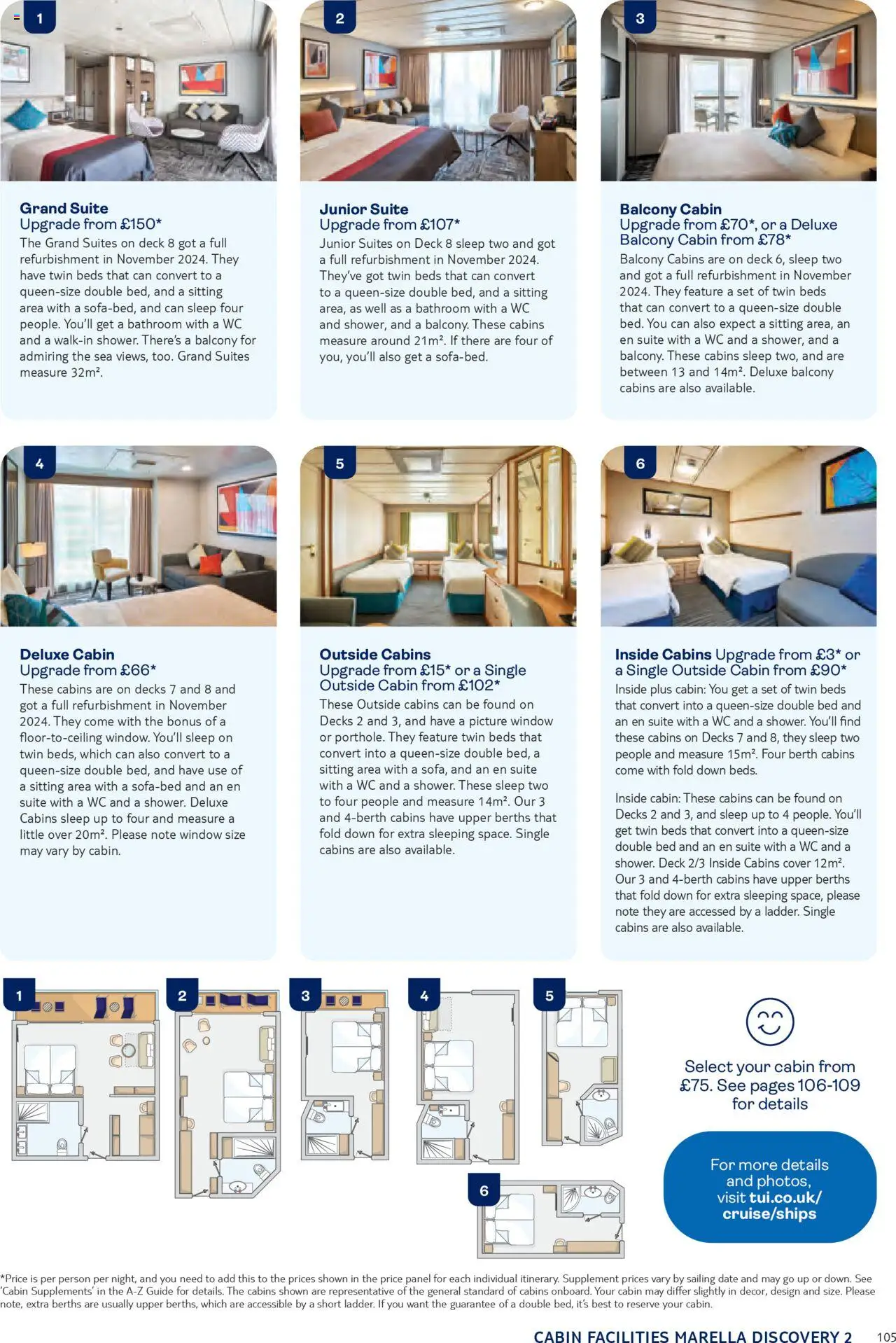 {H1} | Page: 105 | Products: Wc, Bed