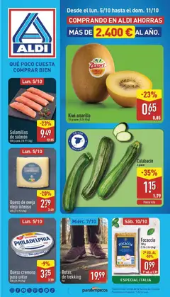 Vista previa Aldi folleto Península válido desde el 05/10/2026