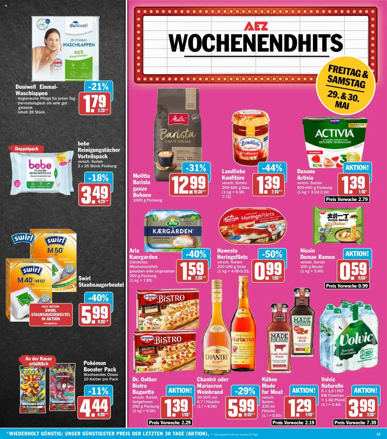 AEZ Prospekt – gültig ab 26.05.2026 | Seite: 15 | Produkte: Melitta, Mariacron, Paprika, Chantré