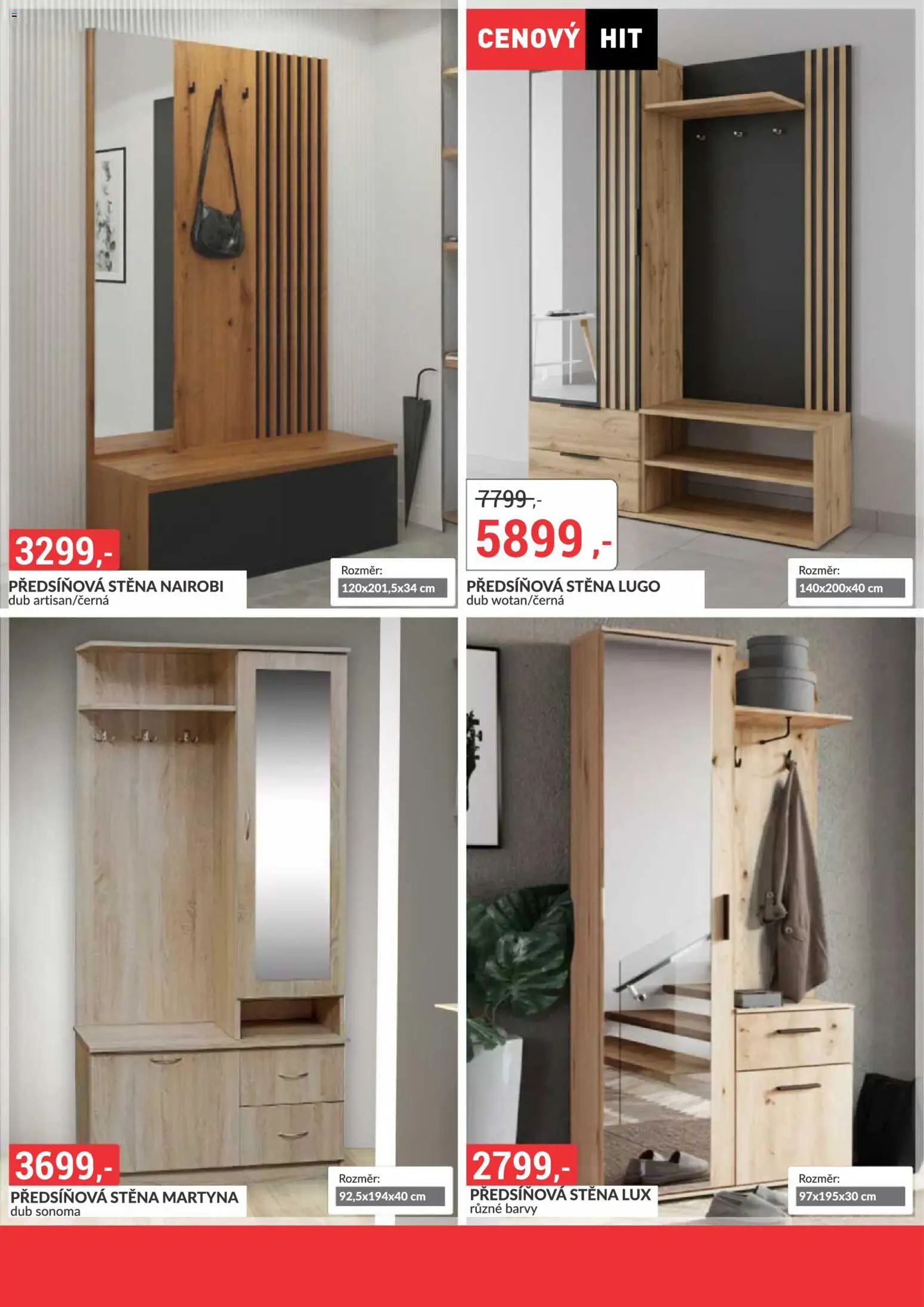 BAUMAX leták - Šatní skříně od 01.10.2026 | Strana: 84 | Produkty: Předsíňová stěna, Barvy