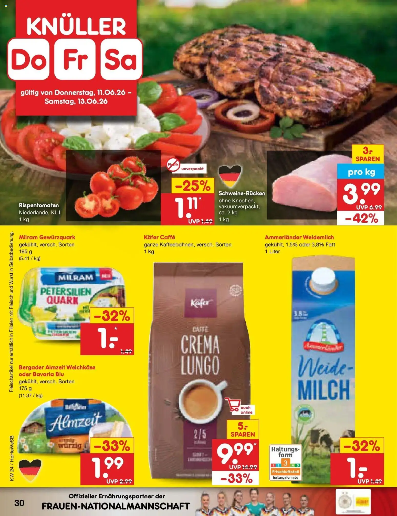 Netto Marken-Discount Prospekt Hannover – gültig ab 08.06.2026 | Seite: 46 | Produkte: Milram, Wurst, Schweinerucken, Fleisch