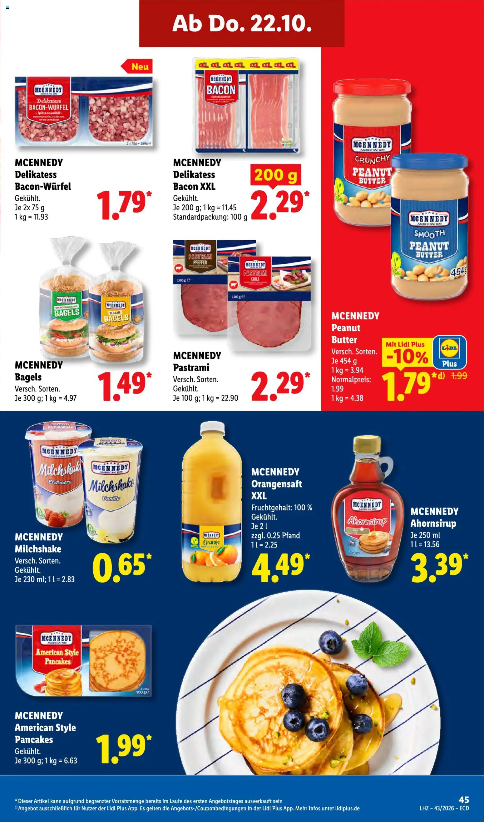 Lidl Německo leták od 19.10.2026 | Strana: 65 | Produkty: Bagels