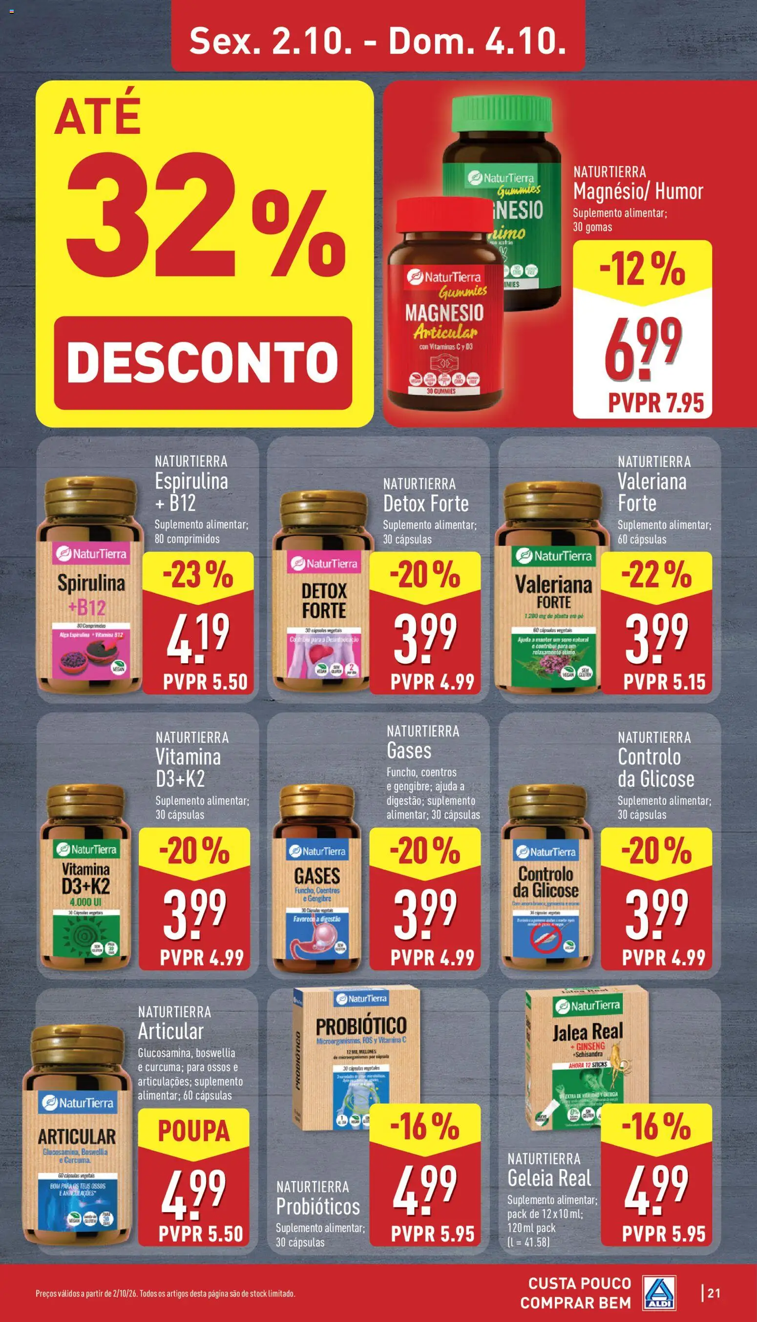 Aldi folheto │ válido de 28/09/2026 | Página: 21 | Produtos: Geleia, Probióticos, Cápsulas, Gomas