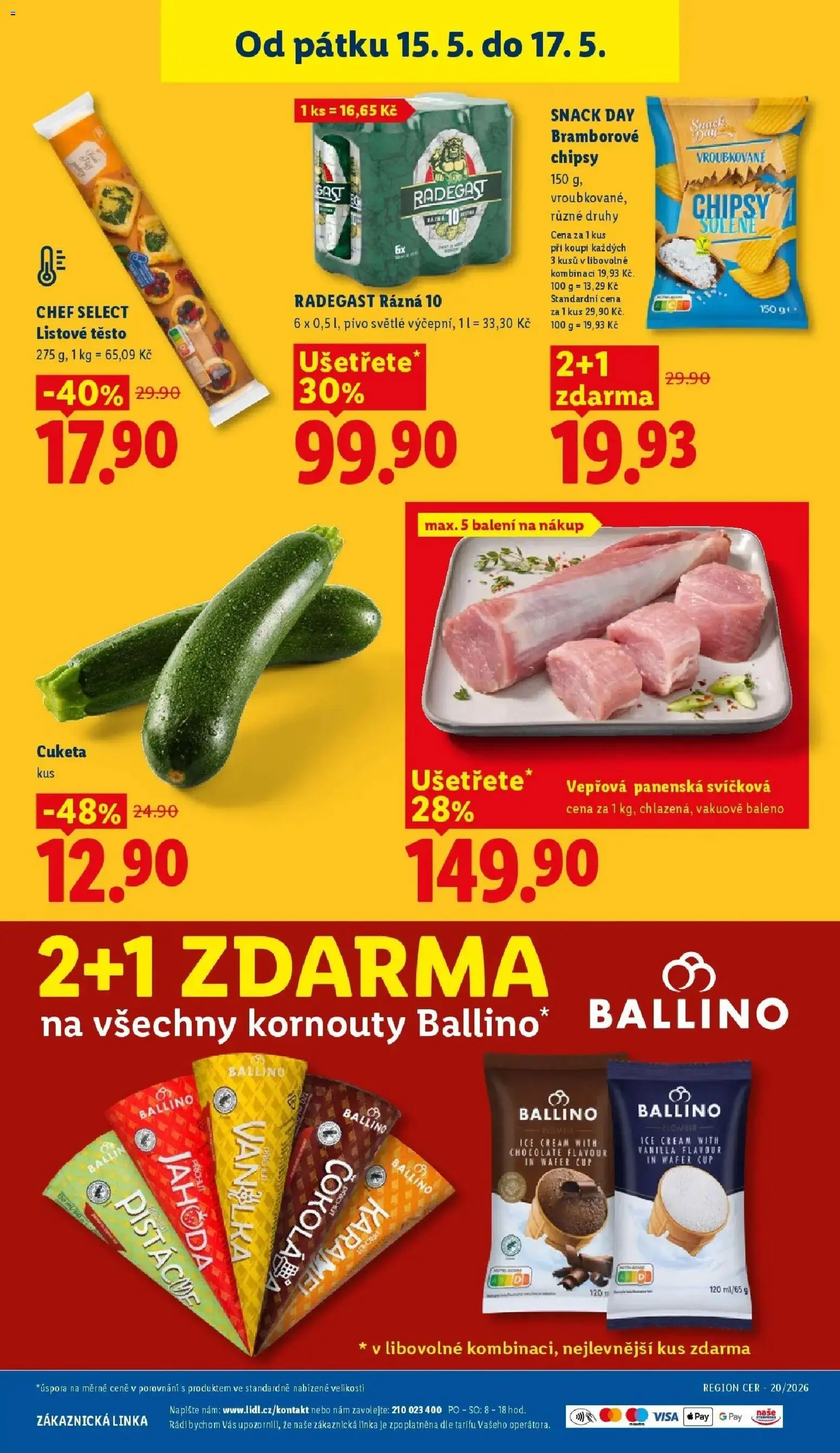 Lidl aktuální leták od 14.05.2026 | Strana: 37 | Produkty: Pivo, Radegast Rázna 10, Radegast, Těsto
