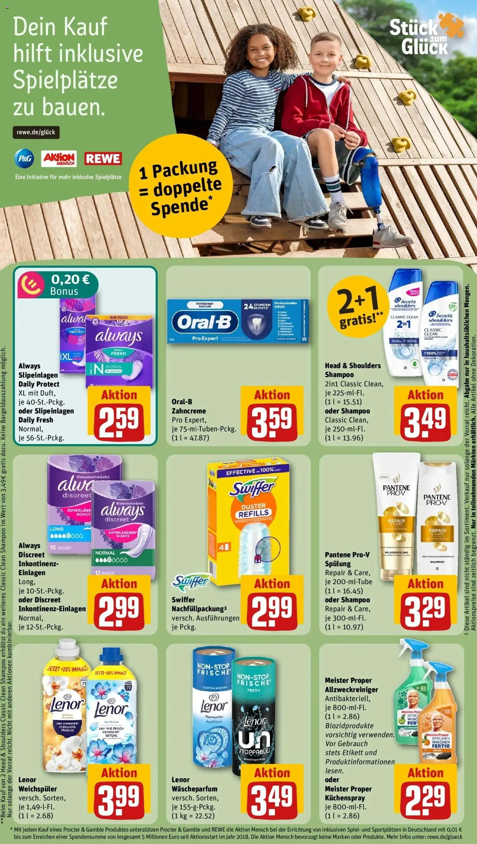 REWE Prospekt ab 05.10.2026 zum Blättern » Angebote | Seite: 25 | Produkte: Head & shoulders, Shampoo, Spülung, Weichspüler