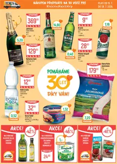 Náhled letáku Globus leták od 15.07.2026 | Strana: 17 | Produkty: Whiskey, Jameson, Braník, Pilsner Urquell