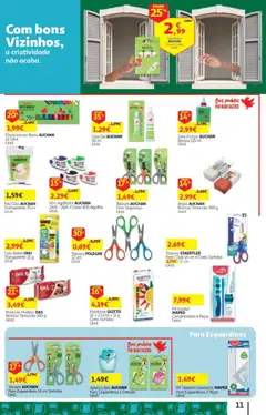 Pré-visualização Auchan - Folheto Escolar  Têxtil Criança válido de 04/09/2026 | Página: 11 | Produtos: Agrafador, Argila, Caixa, Patê