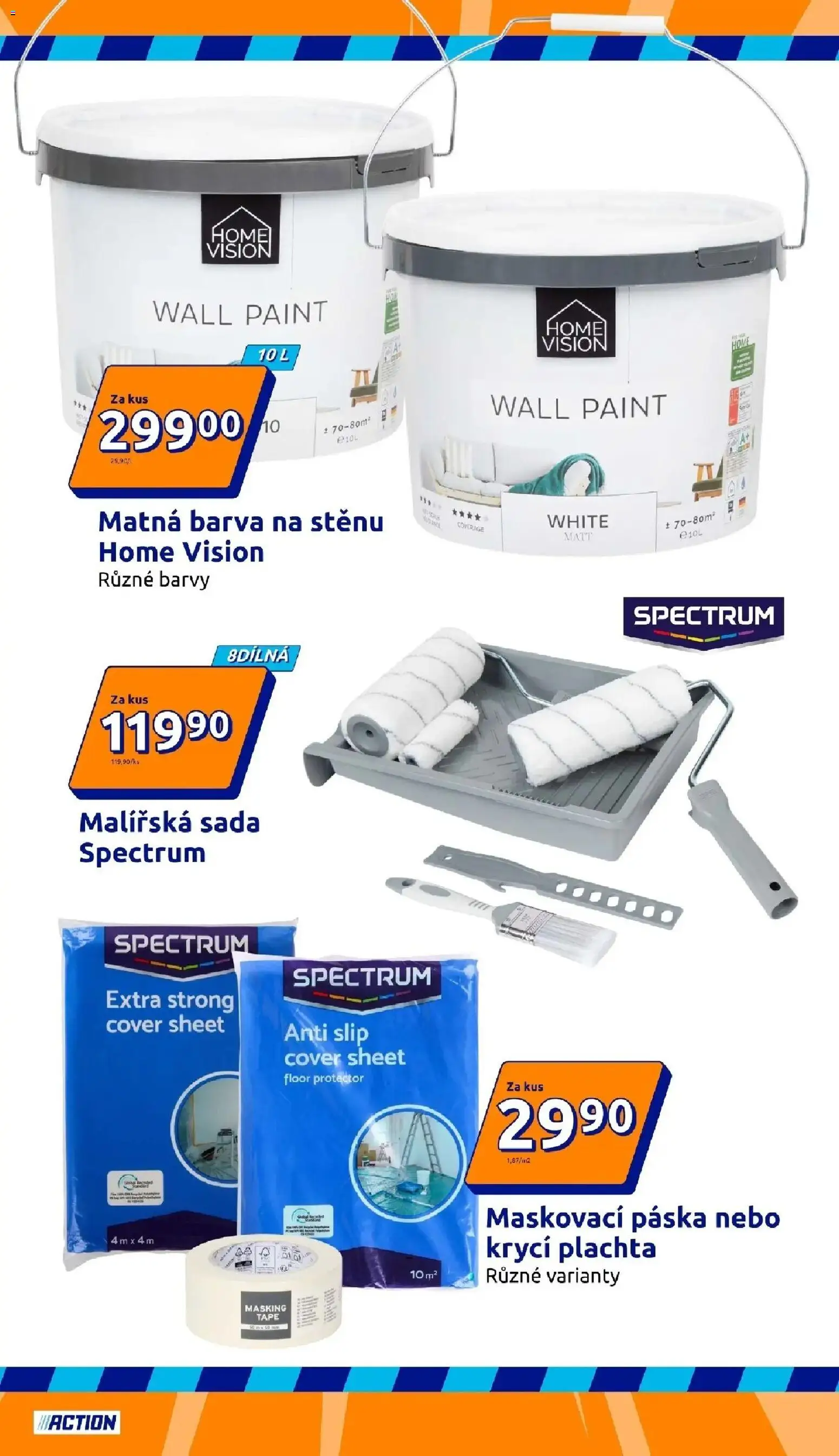 Action leták od 16.09.2026 - Akční leták online | Strana: 11 | Produkty: Malířská sada, Barvy, Plachta