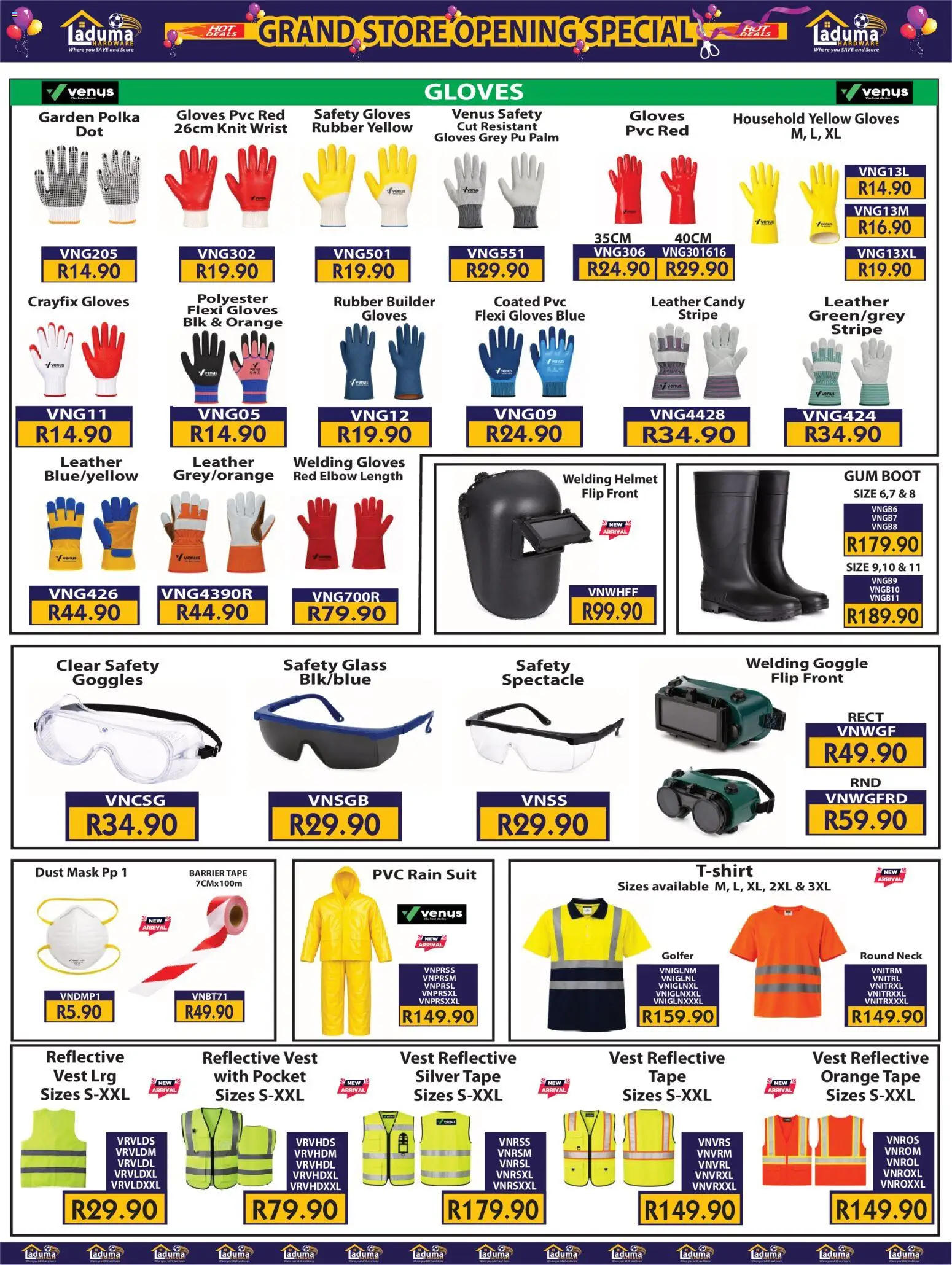 New Laduma Hardware catalogue – valid from 20/08/2026 | Page: 19 | Products: Vest, Suit, Mask, Tape