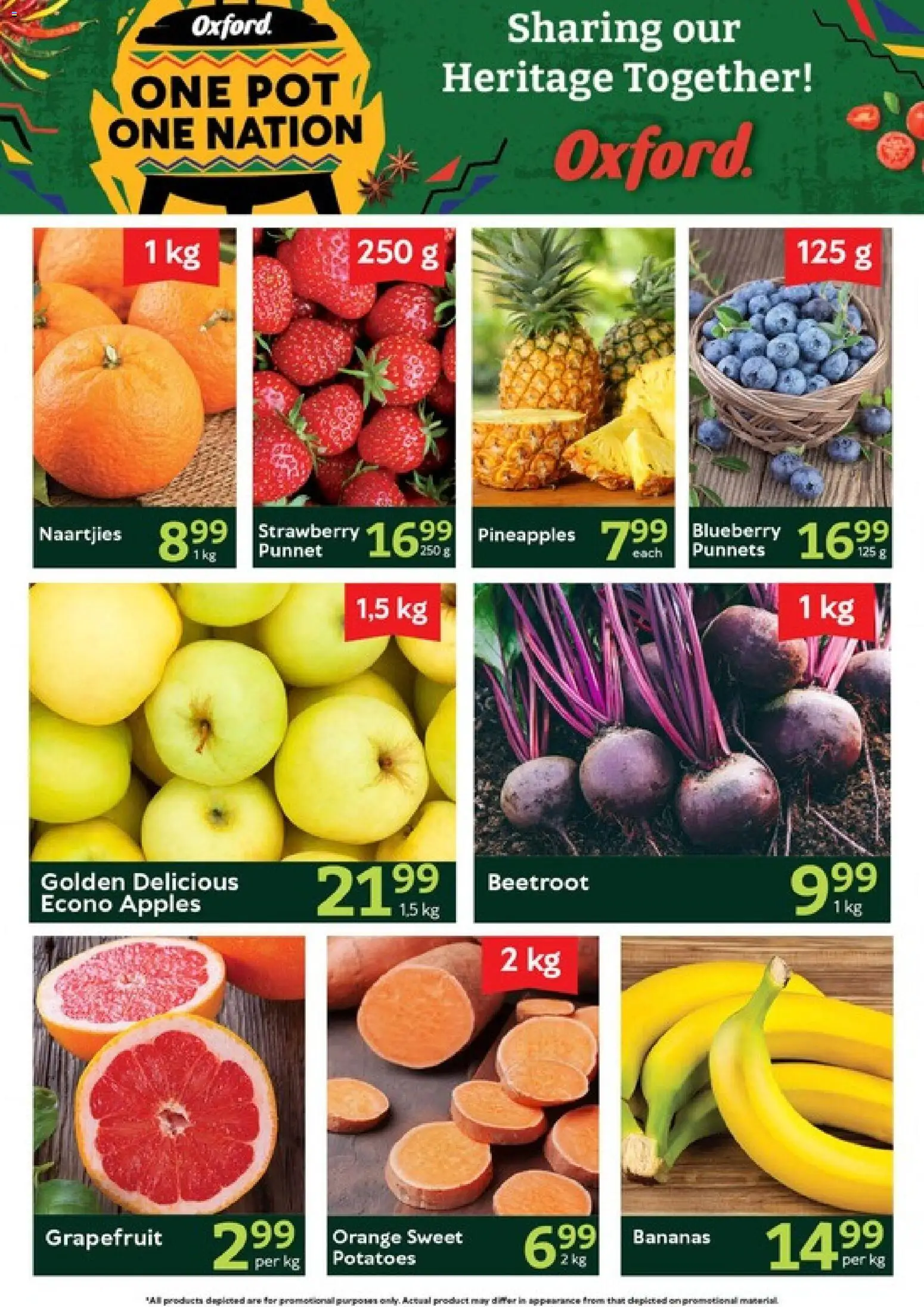 New Oxford Freshmarket catalogue – valid from 29/09/2026 | Page: 3 | Products: Apples, Bananas, Grapefruit, Potatoes