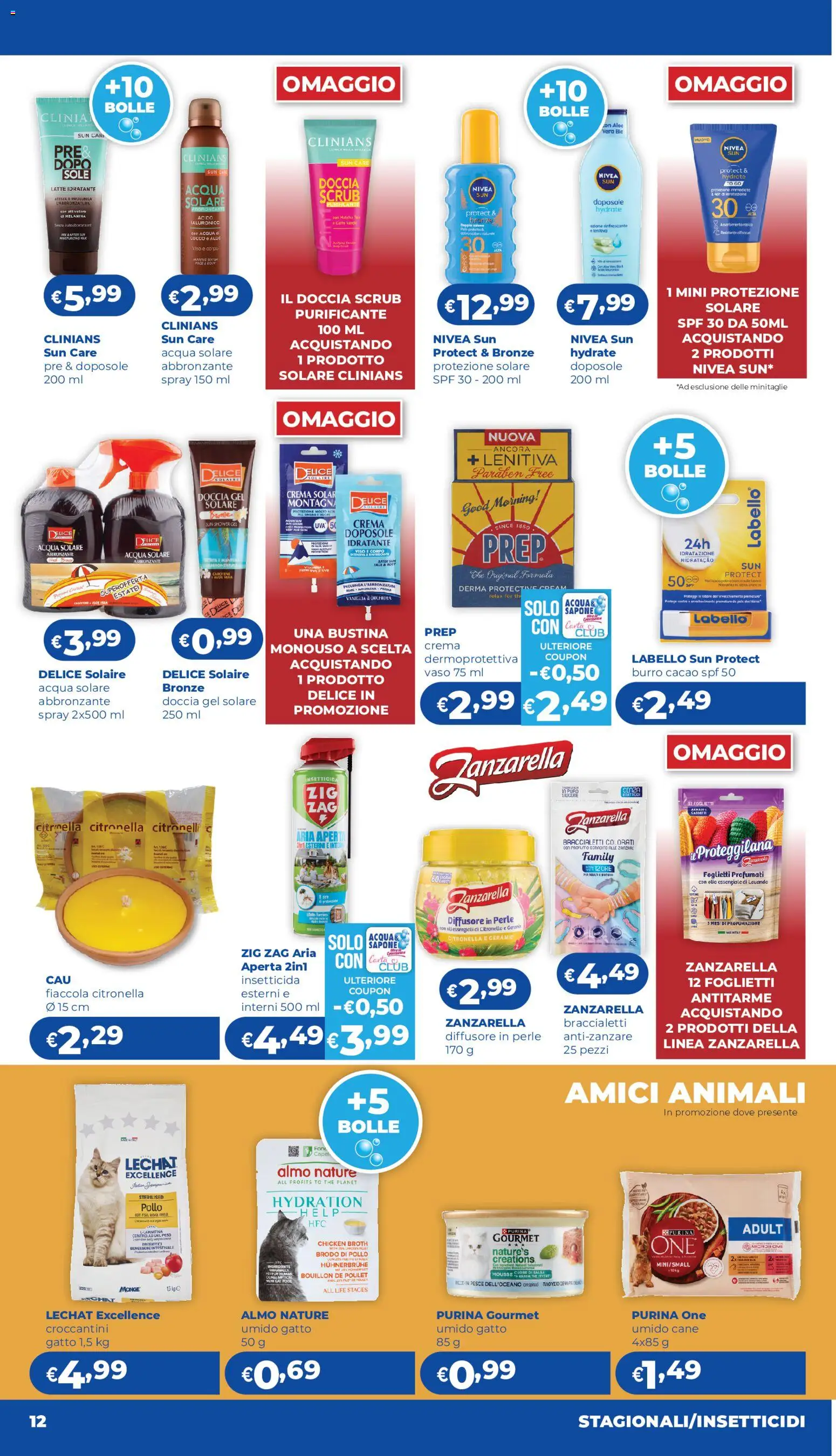 Volantino Acqua e Sapone del 23/07/2026 | Pagina: 12 | Prodotti: Pesce, Antizanzare, Burro, Vaso