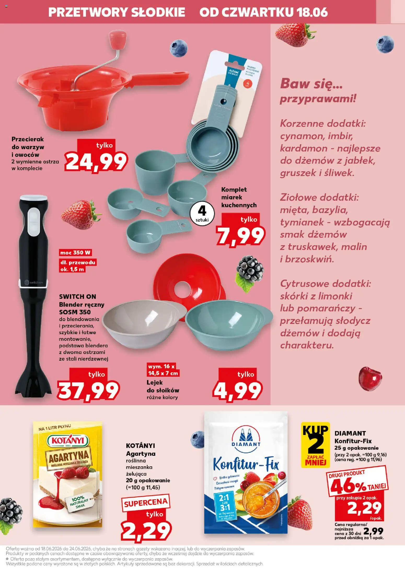Kaufland Polsko leták - Kochamy przetwory od 18.06.2026 | Strana: 7 | Produkty: Kardamon, Switch On