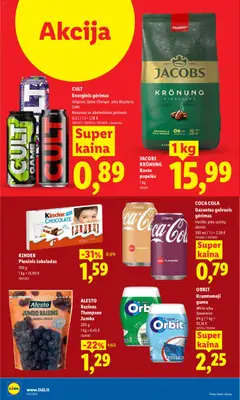 LIDL leidinys galioja nuo 08.06.2026 | Puslapis: 28 | Prekių: Pupelės, Kavos pupelės, Energinis gėrimas, Šokoladas