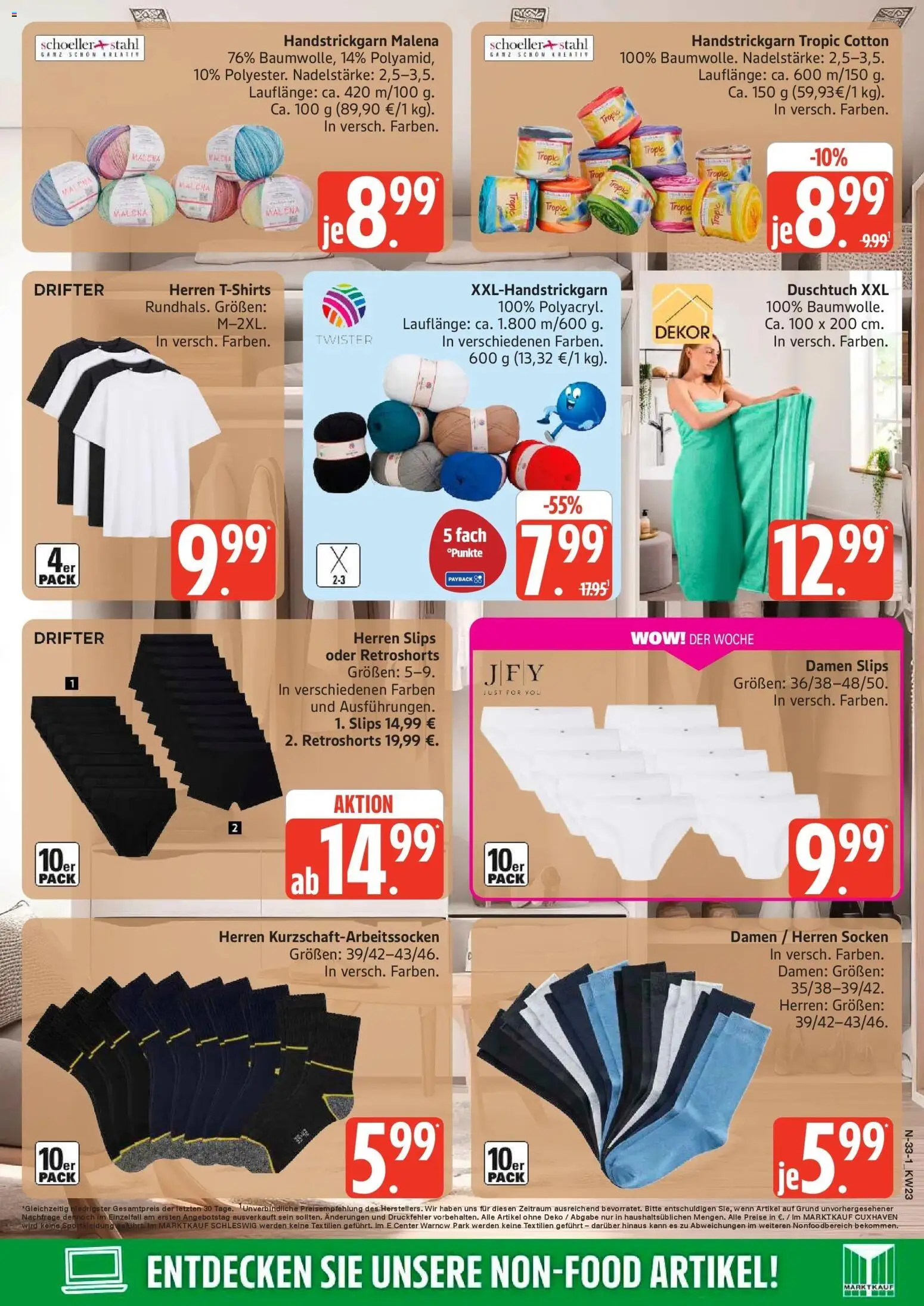 Marktkauf Prospekt Neuenkirchen – gültig ab 01.06.2026 | Seite: 33 | Produkte: Socken, Boxer