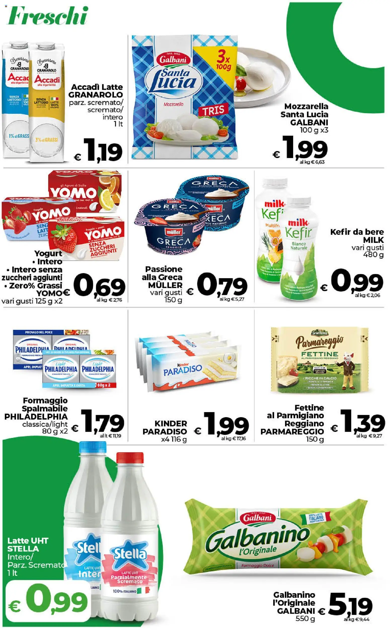 Volantino COOP del 31/07/2026 | Pagina: 5 | Prodotti: Yogurt, Latte, Formaggio, Agrumi