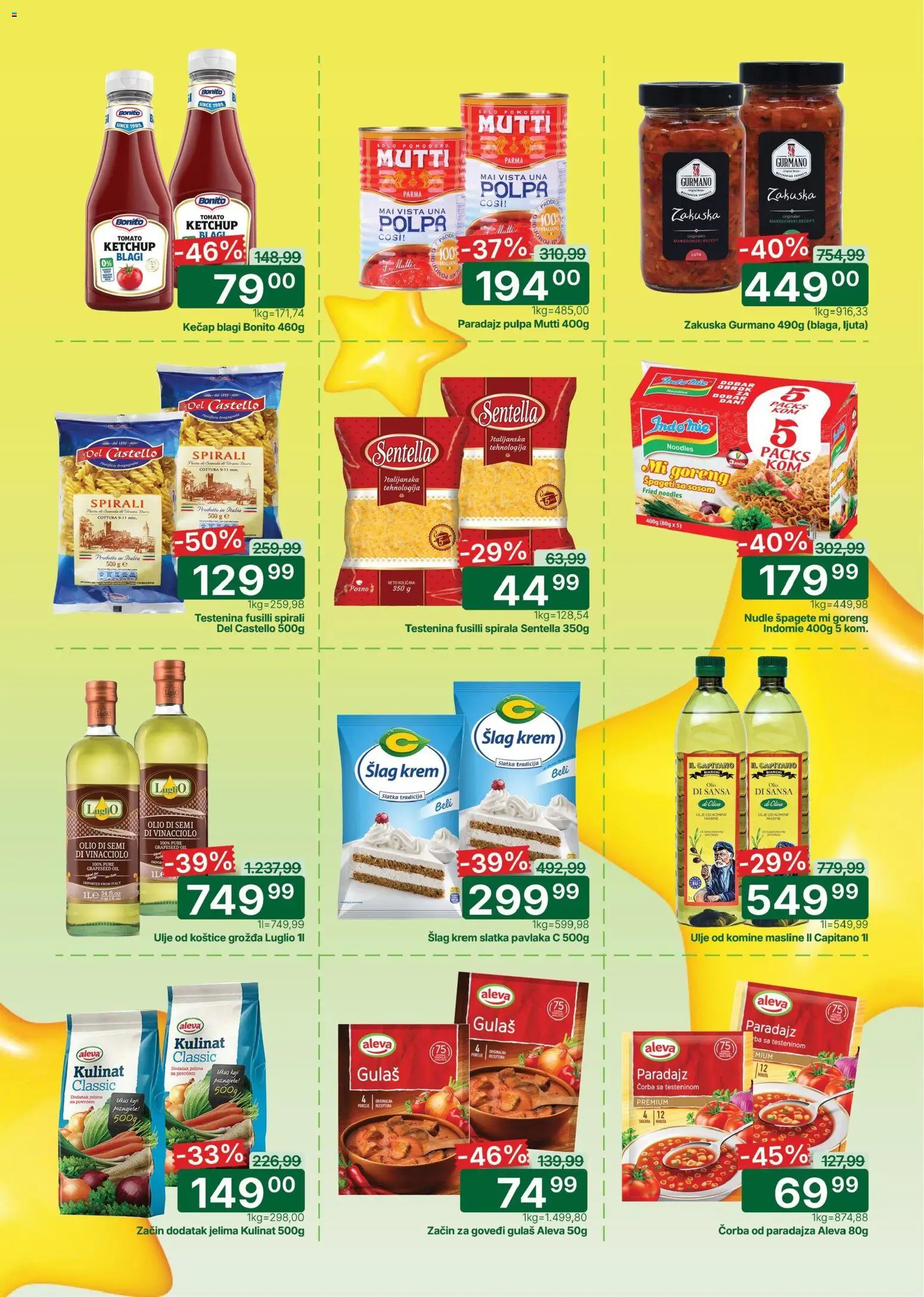 Univerexport katalog - važi od 07.05.2026 | Strana: 5 | Proizvode: Testenina, Slatka pavlaka, Špageti, Nudle