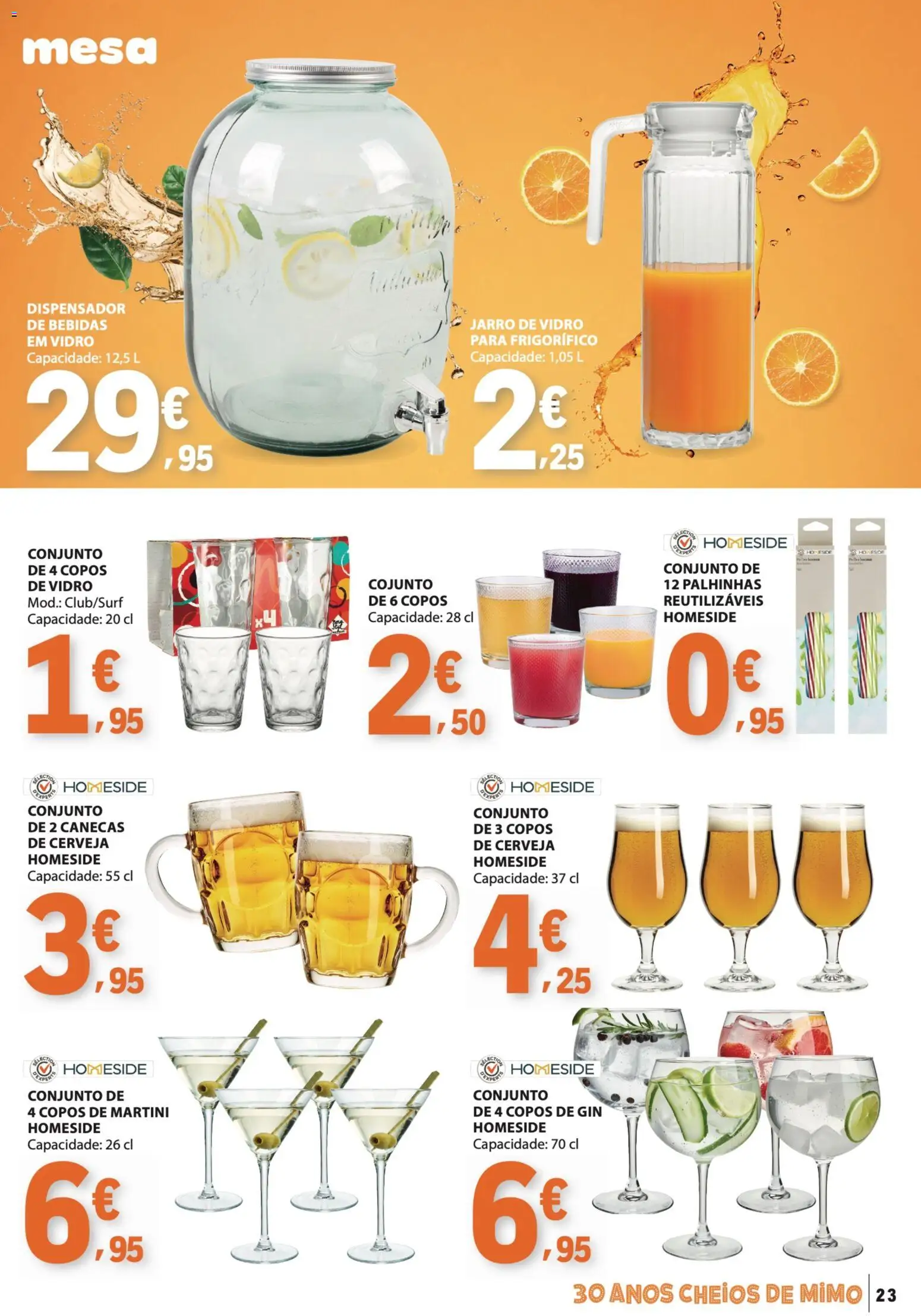 E.Leclerc folheto Bebidas, Gelados e Iogurtes │ válido de 16.06.2026 | Página: 23 | Produtos: Frigorífico, Mesa, Cerveja, Gin