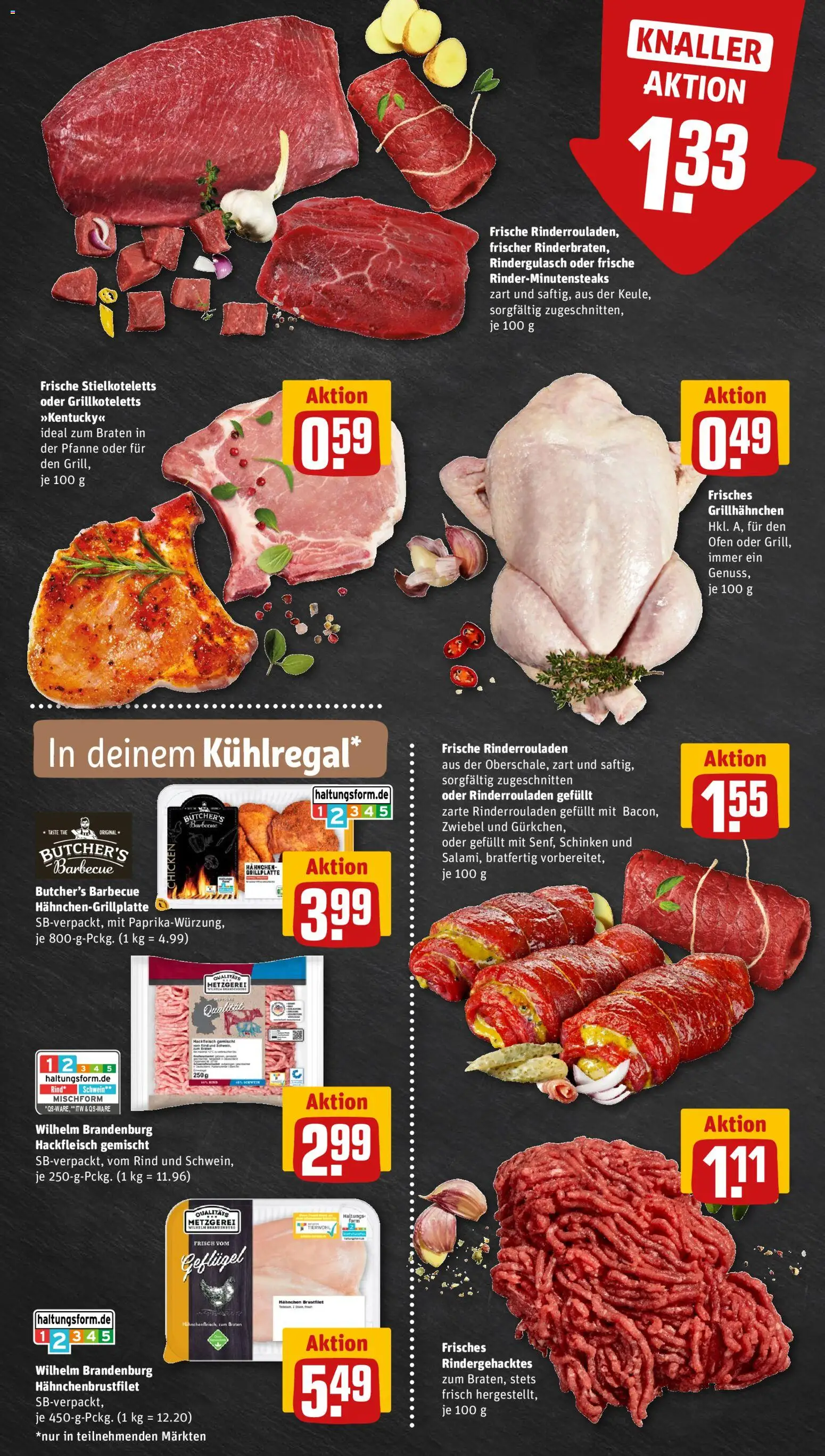 Rewe ihr Kaufpark Prospekt – gültig ab 01.06.2026 | Seite: 6 | Produkte: Rinderrouladen, Ofen, Rindergulasch, Schinken