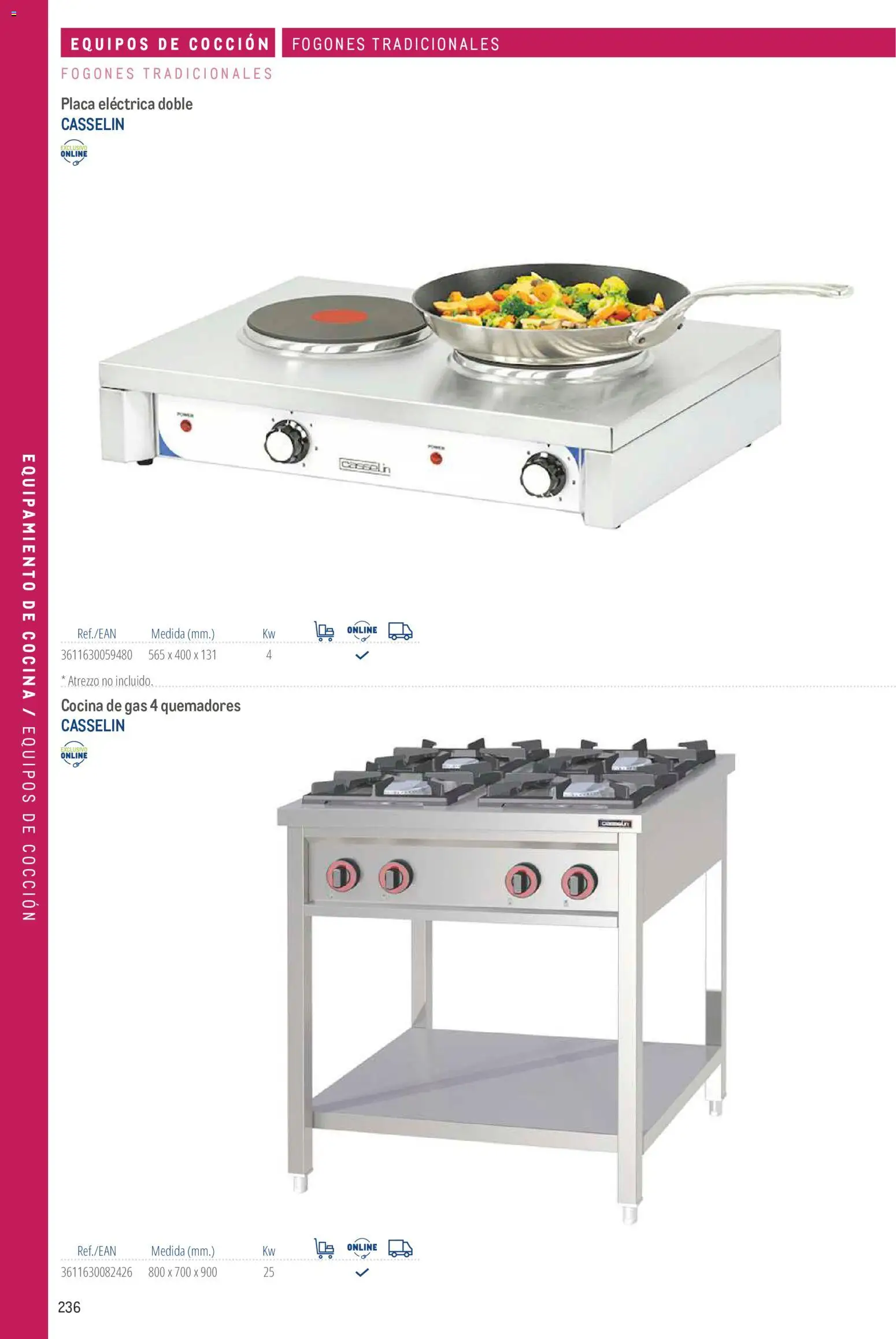 Makro catálogo │ válido desde el 19/06/2024 | Página: 236 | Productos: Cocina